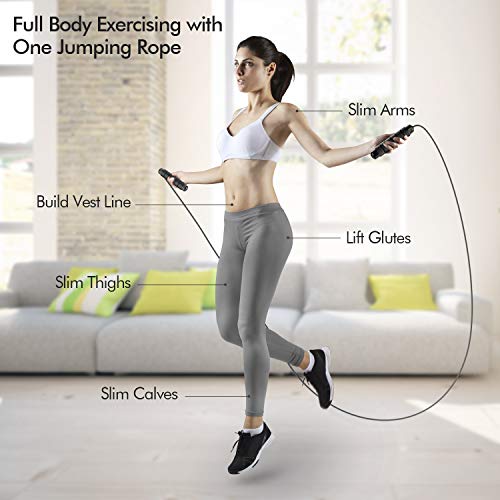 Thumbnail 4 de Loocio Jump Rope with Ball Bearings: Tangle-Free, Adjustable Speed Rope for All Ages