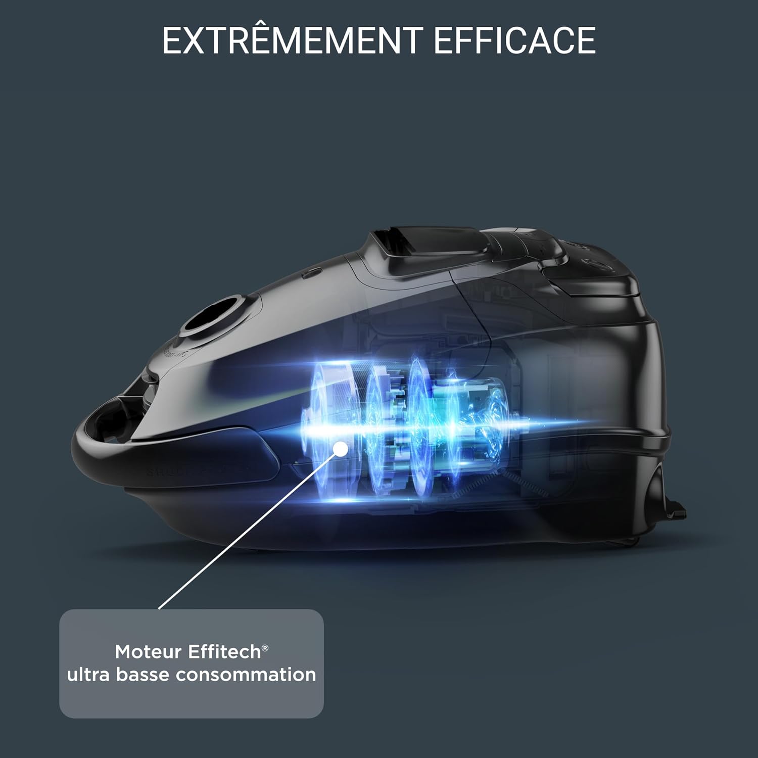 Thumbnail 1 de Rowenta Silence Force Effitech RO7474EA avec sac – aspirateur silencieux 57 dB(A), 4,5 L (rouge Tanin)