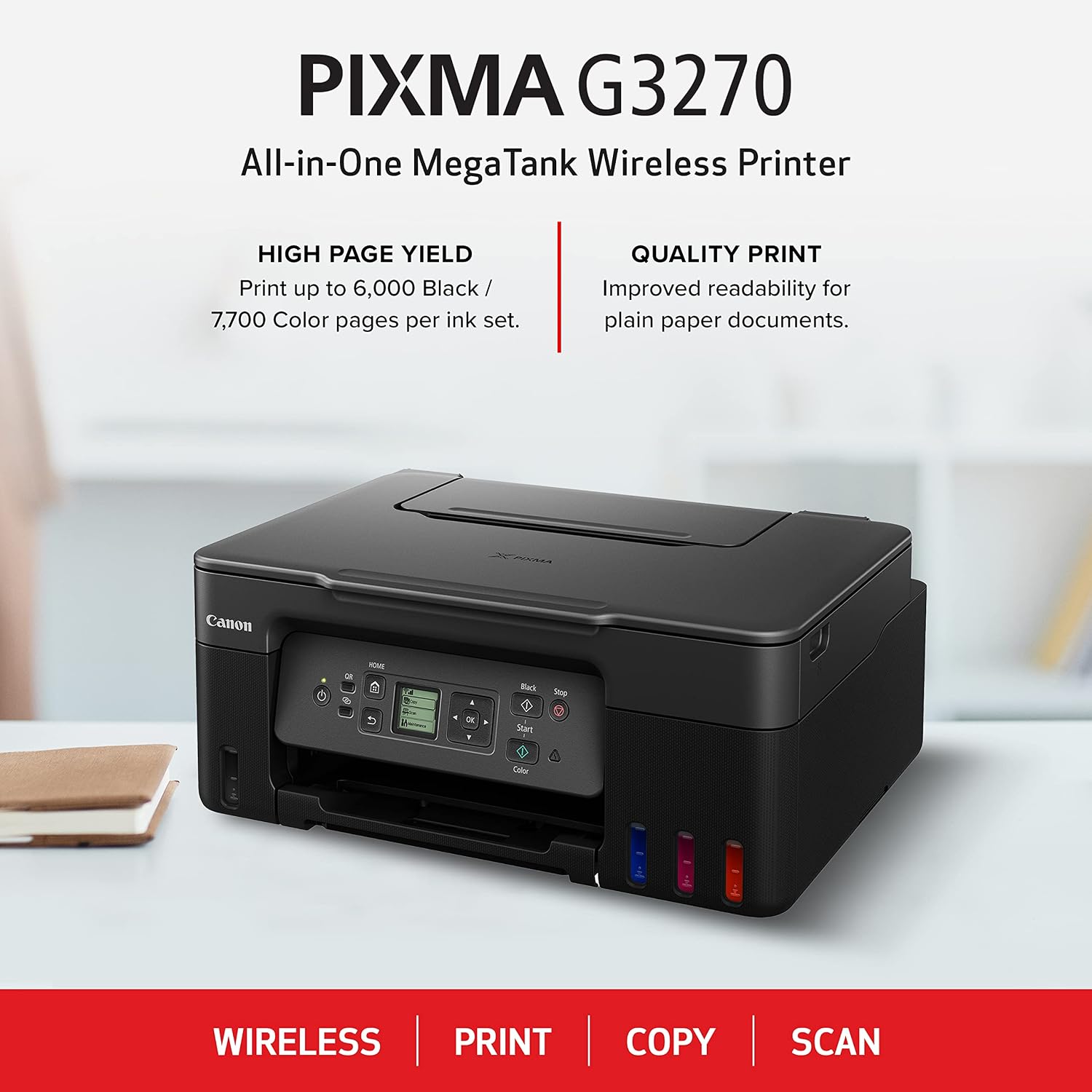 Detalle de Canon All-in-One Wireless Color Printer G3270
