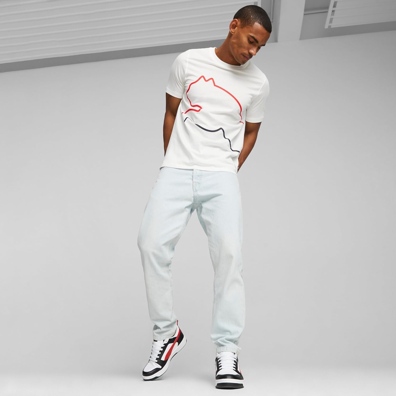 Thumbnail 1 de PUMA Rebound V6 Low – Alltagstauglicher Low-Cut Sneaker im Leder-Optik-Look