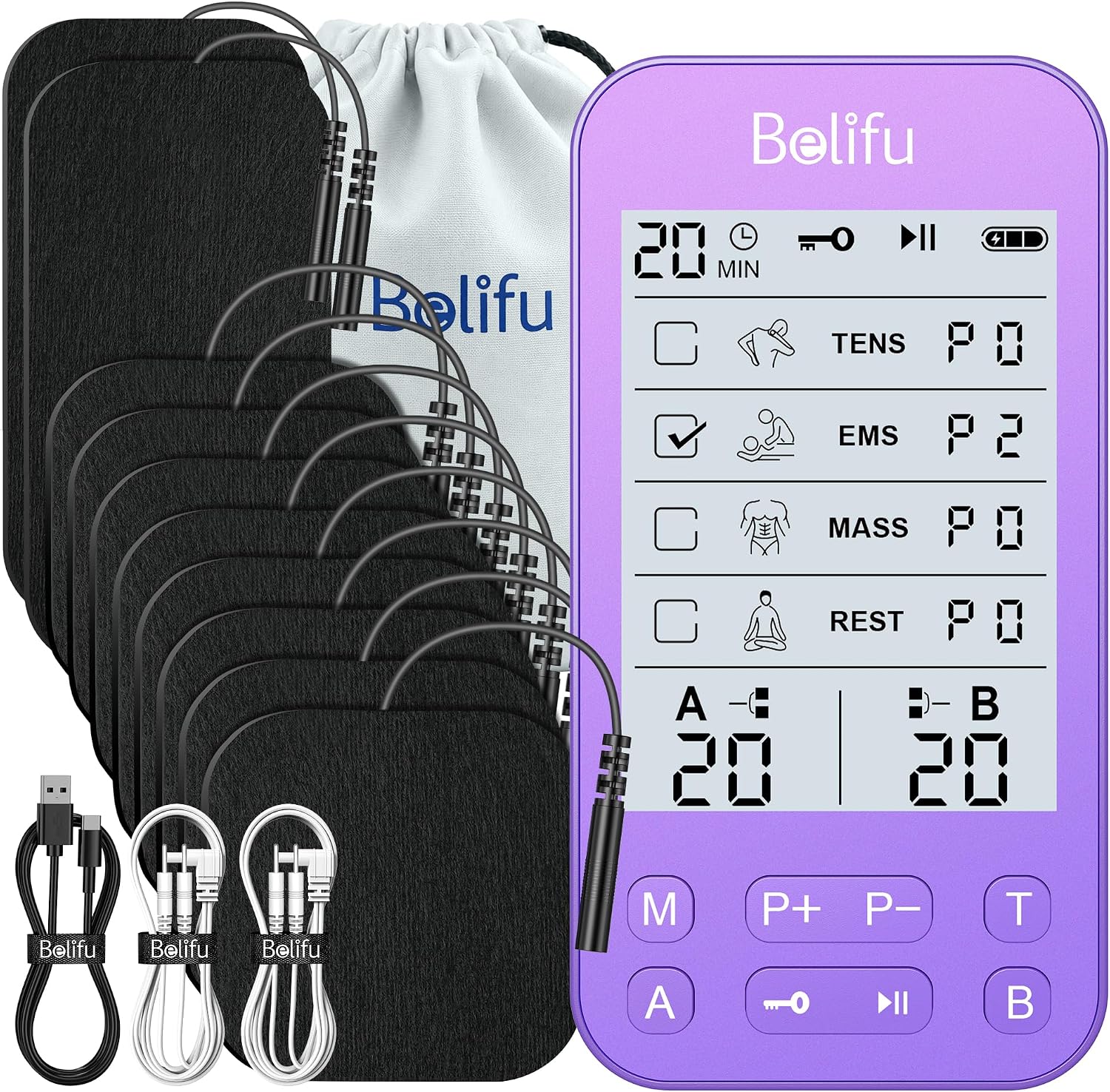 Detalle de Belifu TENS muscle stimulator