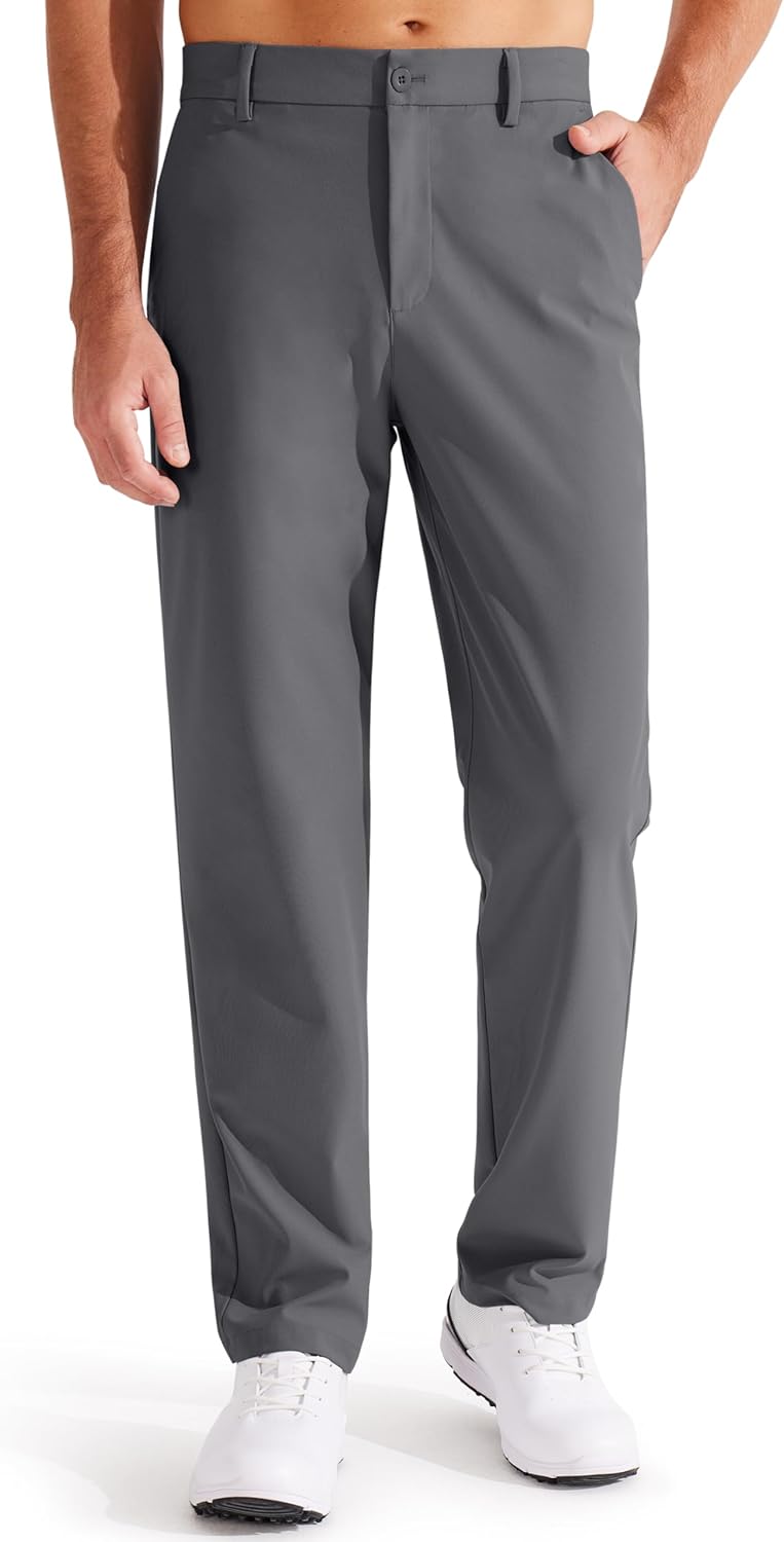Detalle de Libin Men's Golf Pants Classic Fit Flat Front Stretch Pants with Pockets