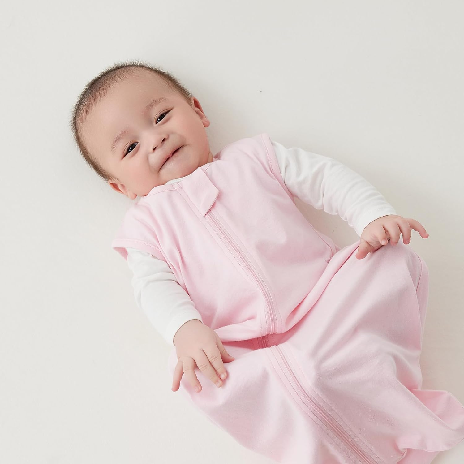 Thumbnail 6 de Duomiaomiao Baby Sleeping Bag 0.5 TOG Summer Sleep Sack (100% Cotton) – Pink, 18–36 Months