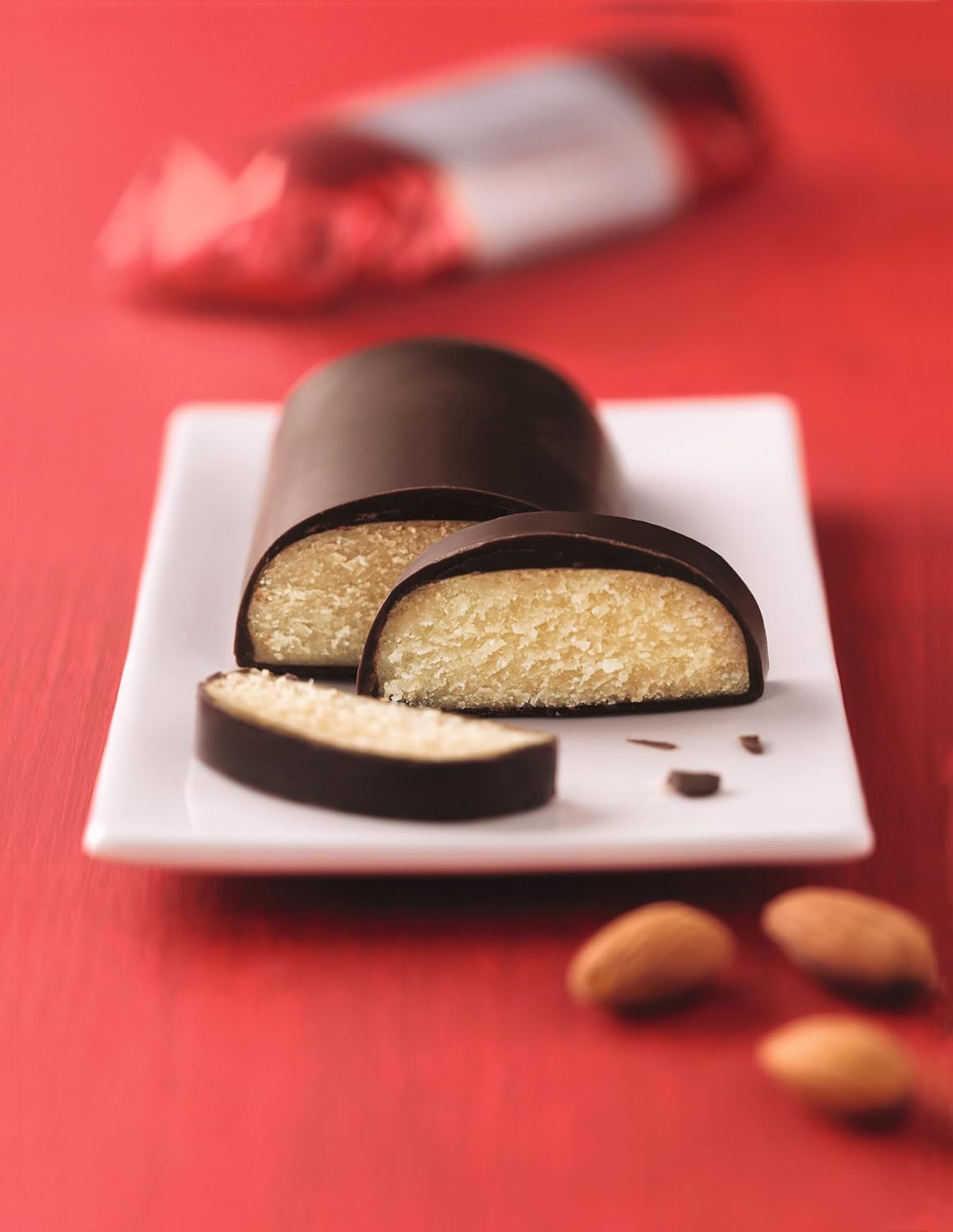 Thumbnail 2 de Niederegger Marzipan Schwarzbrot (125 g) – dunkles Marzipanbrot mit Mandel-Fokus
