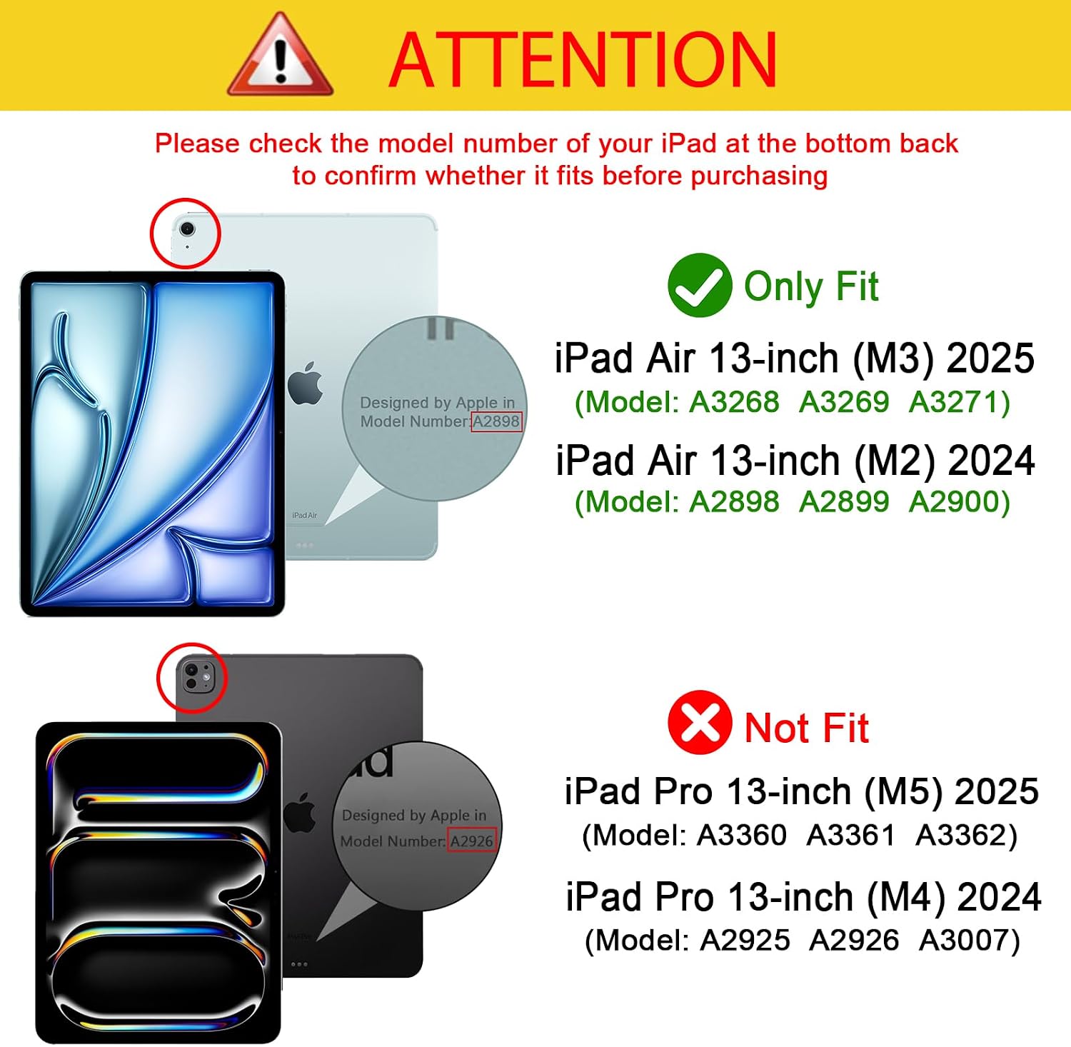Detalle 2 de ProCase Hülle iPad Air 13 Zoll