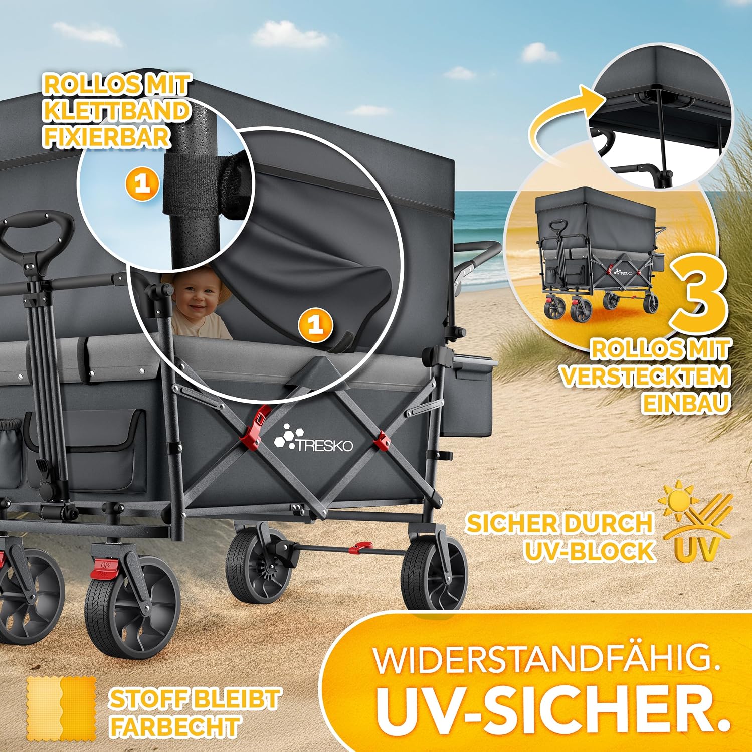 Thumbnail 6 de TRESKO Bollerwagen faltbar 150 kg