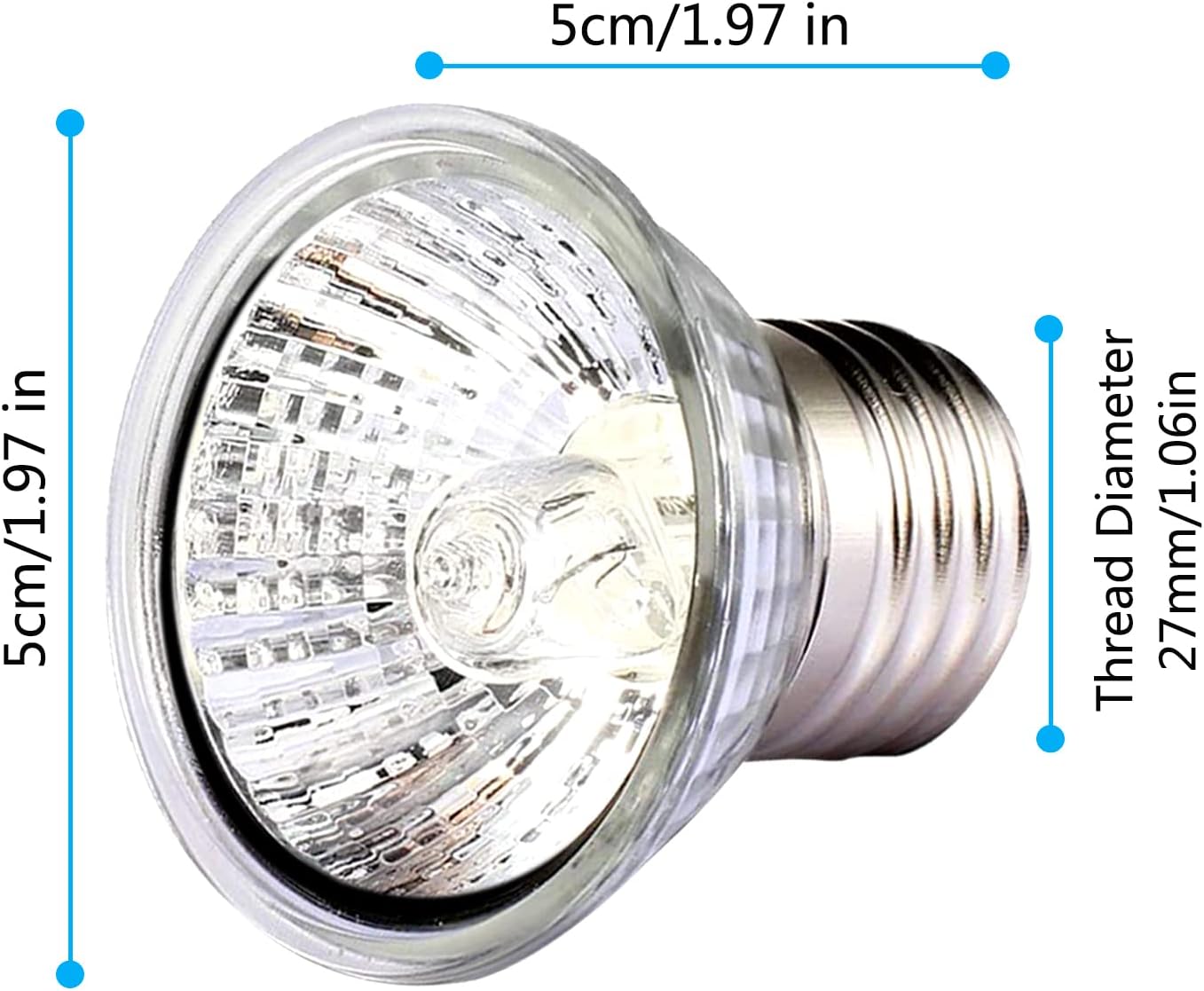 Thumbnail 3 de PewinGo 50W UVA UVB heat lamp for reptiles