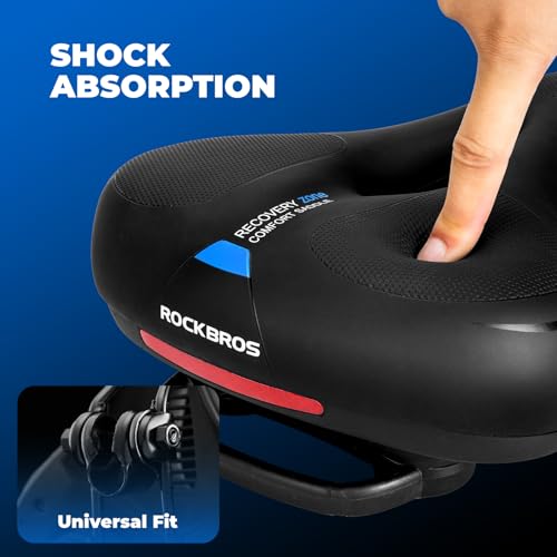 Detalle de ROCKBROS Sella Bici Comoda in Gel: Ergonomica e Polivalente per MTB
