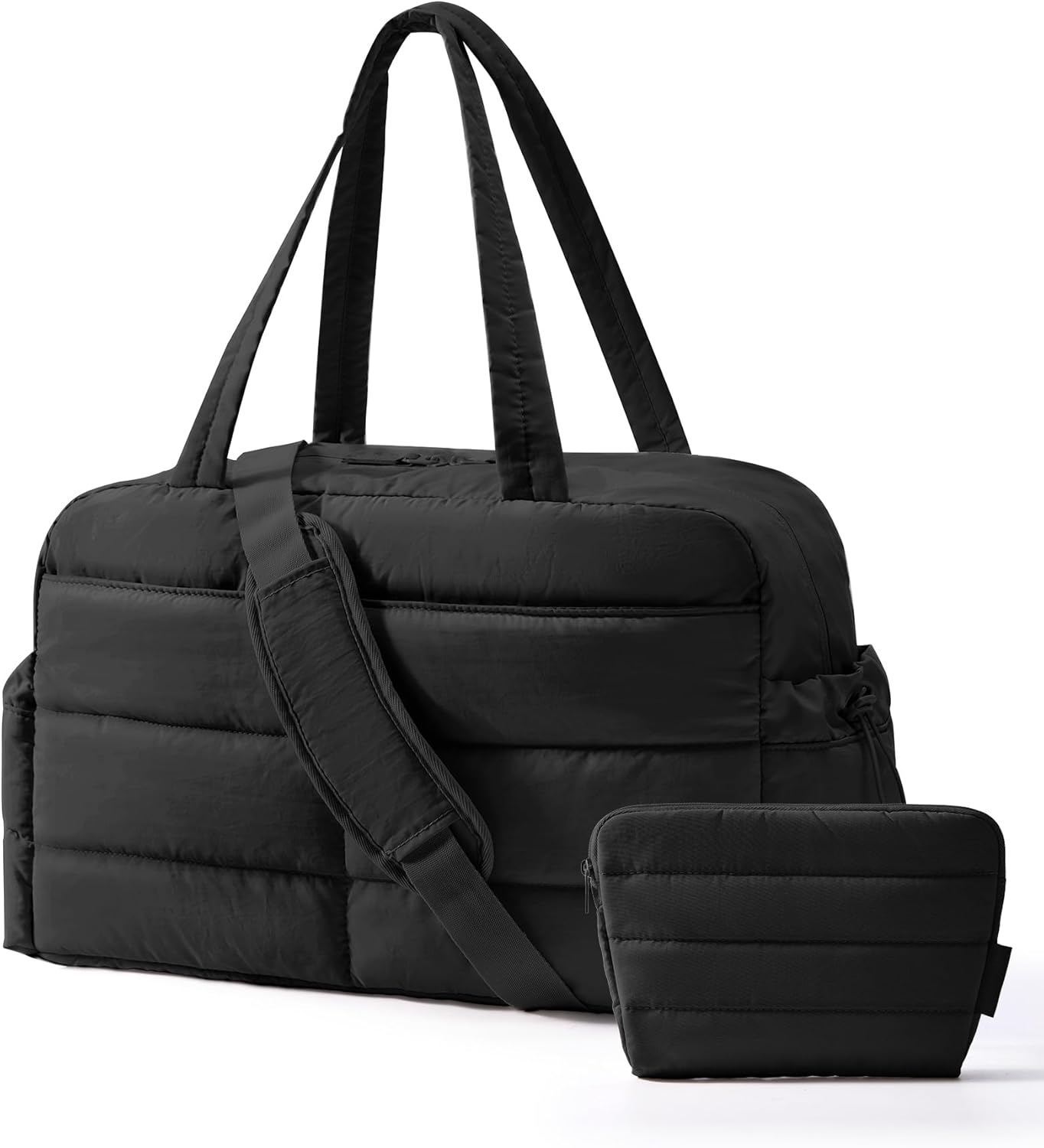 Detalle de bagsmart 31L Puffer Tote Gym Bag for Women: A practical 31L carry-on for daily, gym and weekend trips