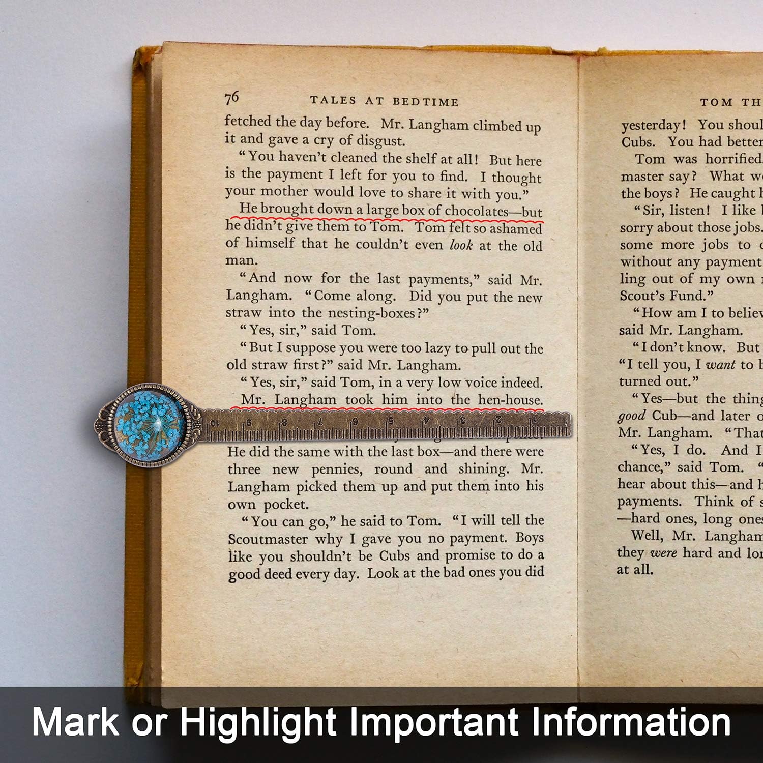 Detalle 2 de Wisdompro Metal Bookmarks, Bronze