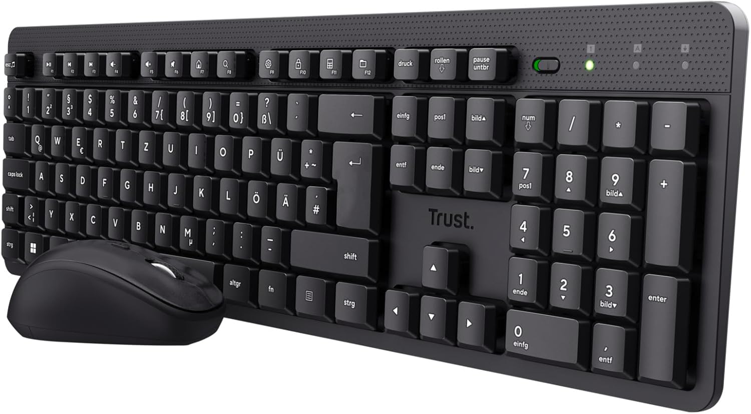 Trust Ymo II leises Tastatur-Maus-Set 800–1600 DPI ⌨