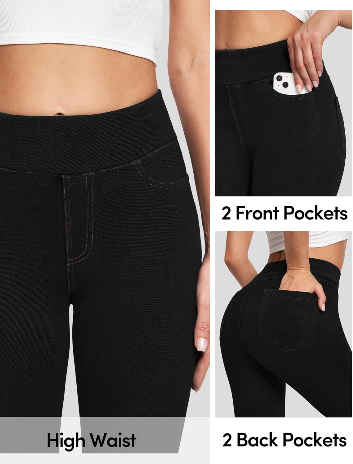 Thumbnail 4 de IUGA Stretchy Jeans High Waist Jeggings 1️⃣