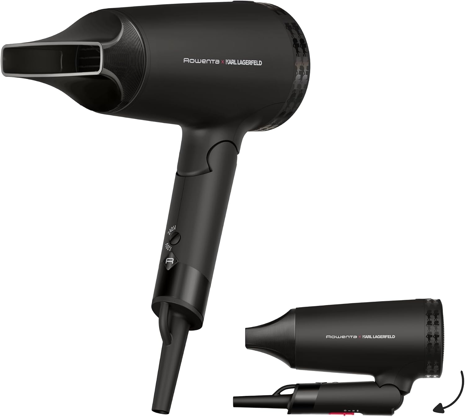 Detalle de Rowenta CV184L Express Style haardroger, opvouwbaar met 12mm-concentrator