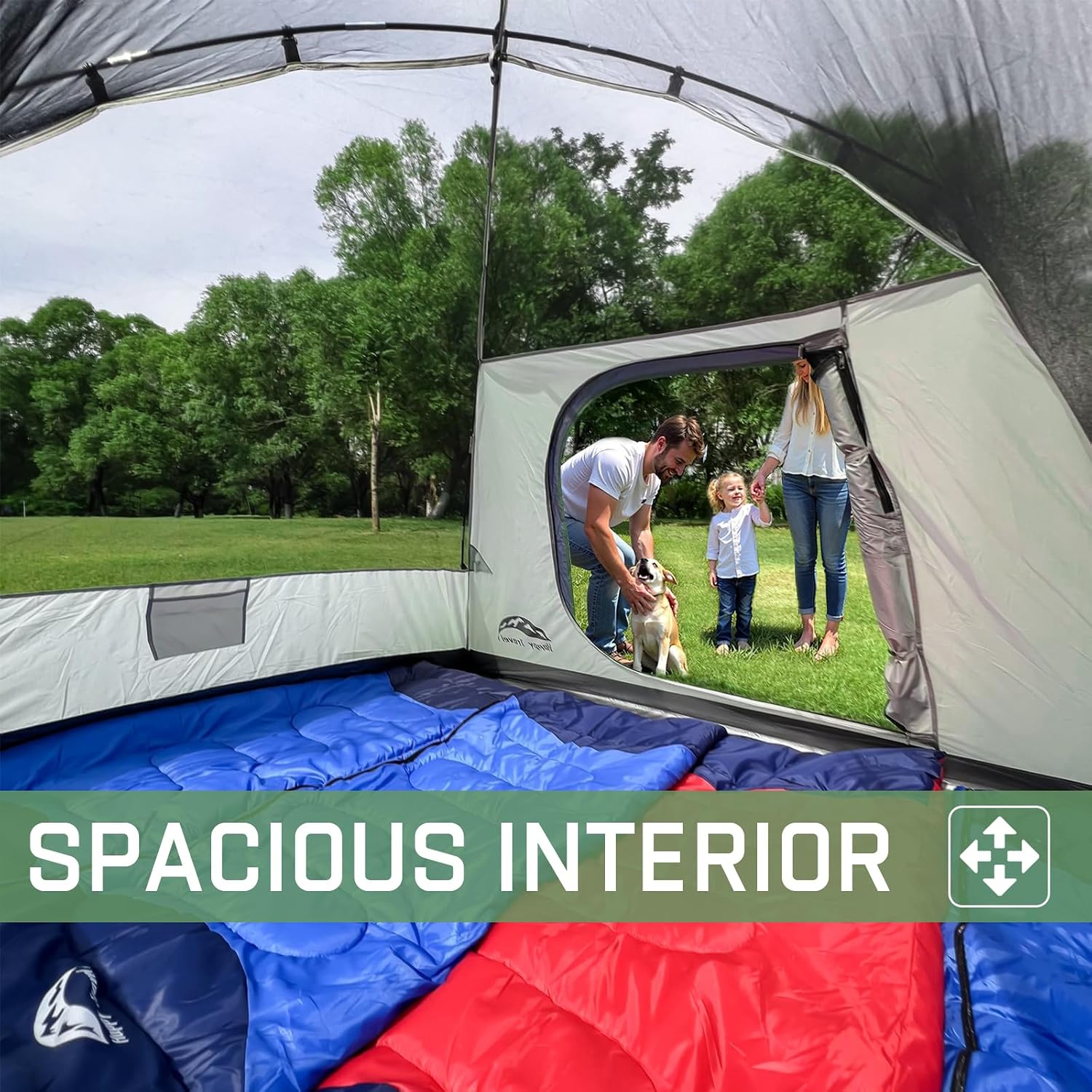 Detalle de Happy Travel Camping Tent: 4-6 Person Dome Tent with Rainfly