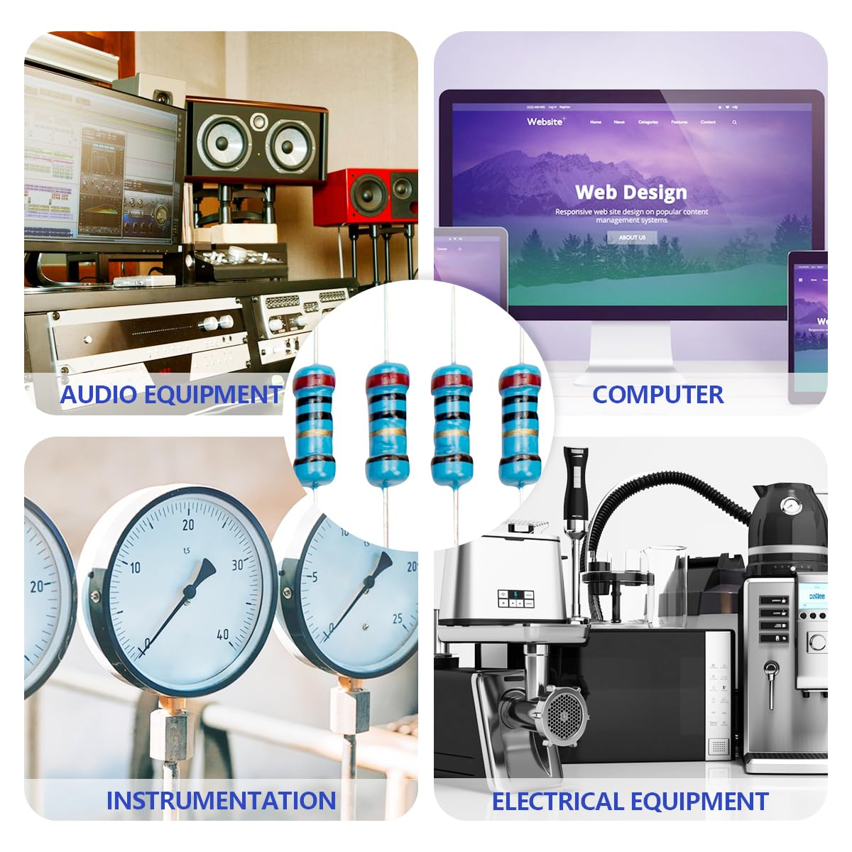 Thumbnail 4 de Innfeeltech 20 Ω Metallfilmwiderstand 100er 🛠️