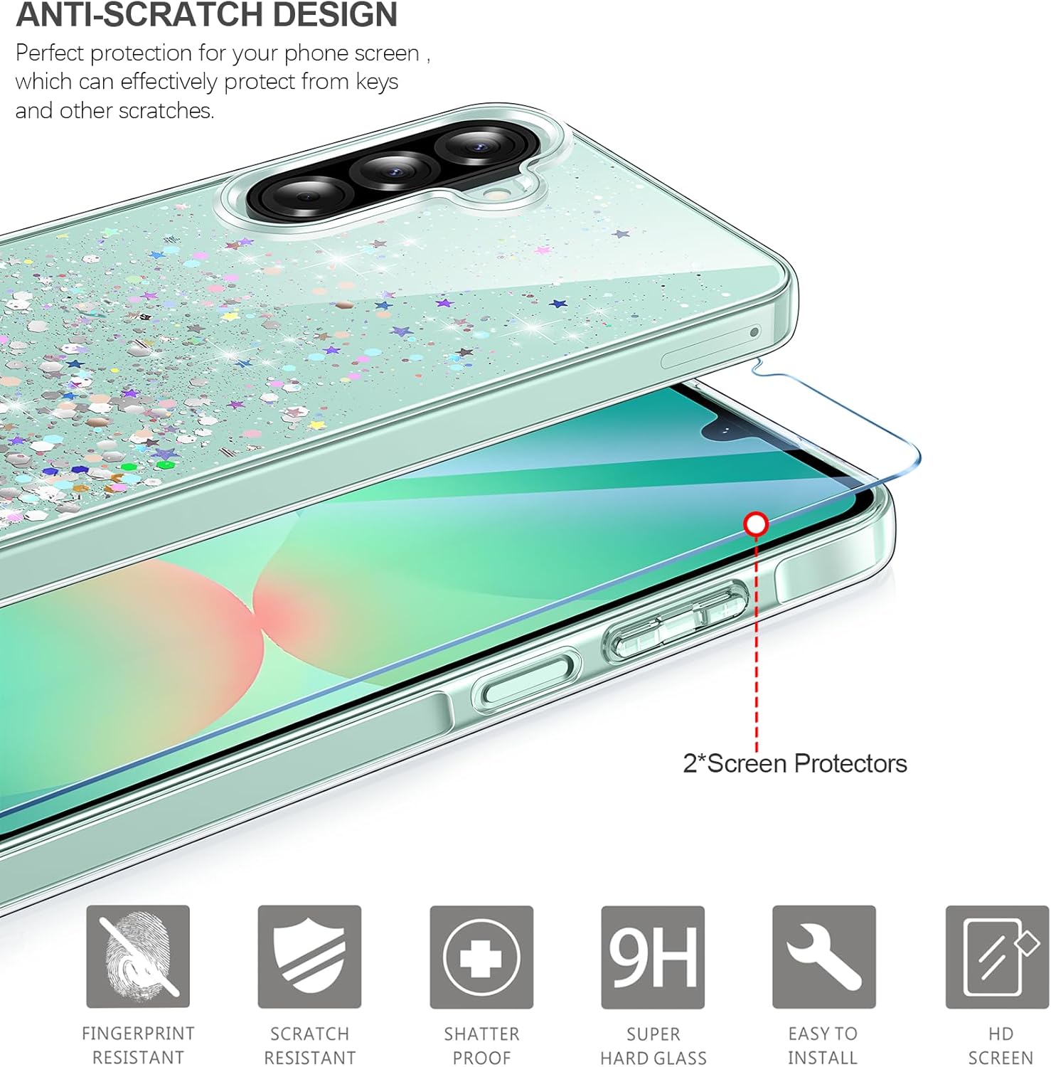 Thumbnail 1 de Galaxy A26 5G glitter case, TPU TPU