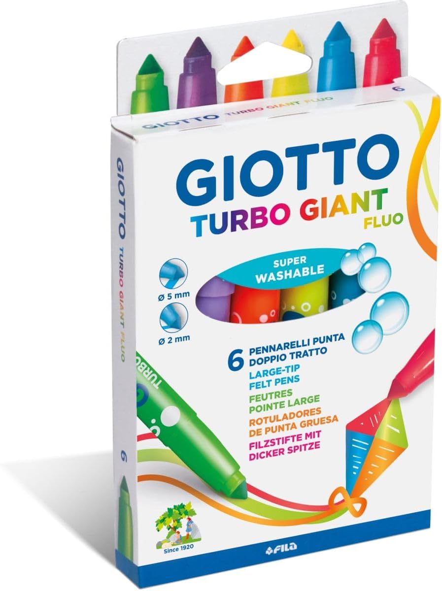 Thumbnail 5 de Giotto Turbo Giant Barattolo 32 pennarelli Punta conica – set eco-friendly per la scuola