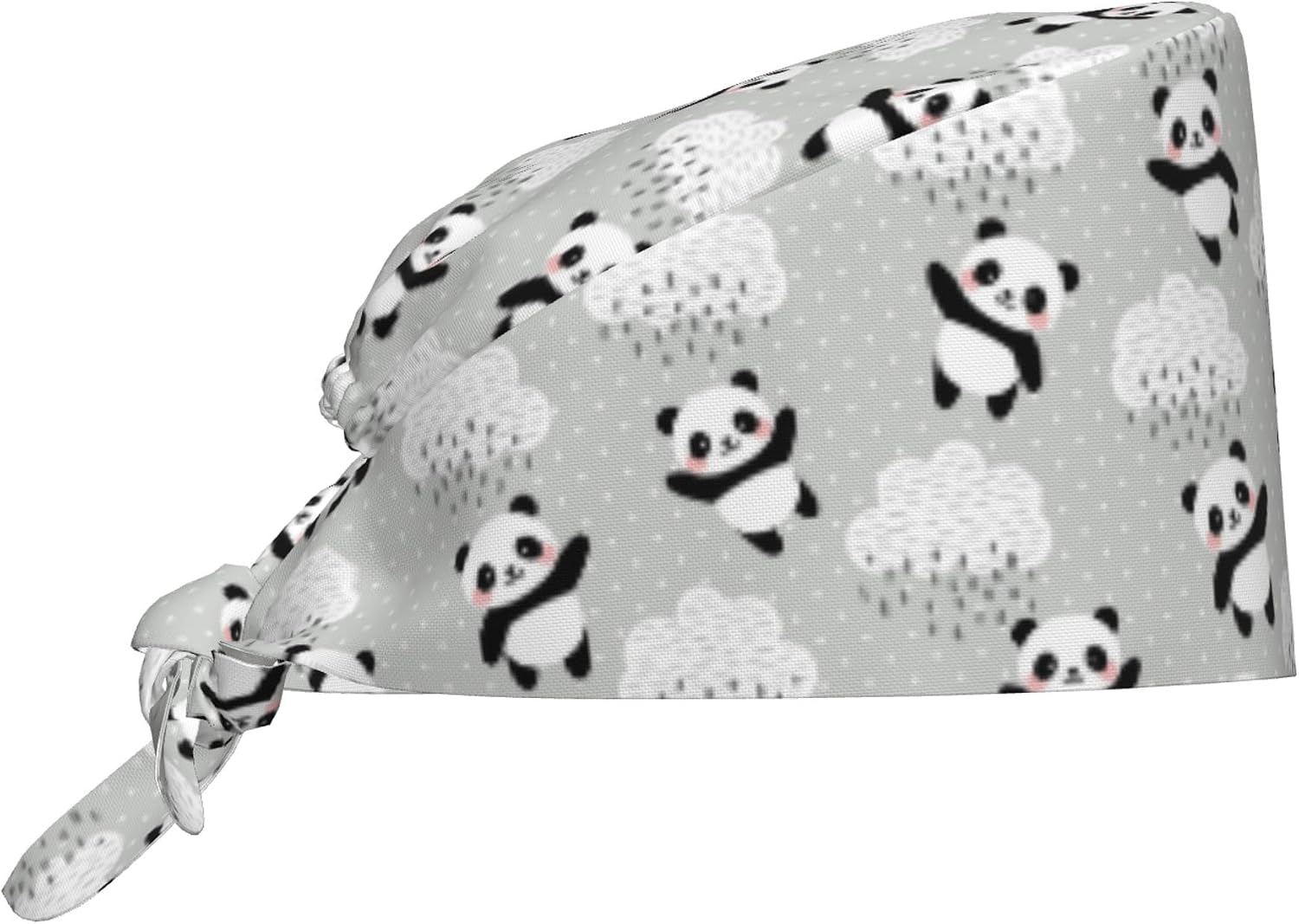 Detalle de OHEGBXE Adjustable Polyester Scrub Cap with Sweatband and Tie-Back Fit