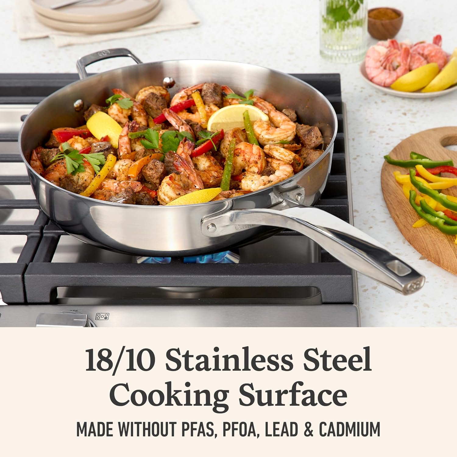 Detalle 2 de Calphalon stainless steel cookware set 5-ply