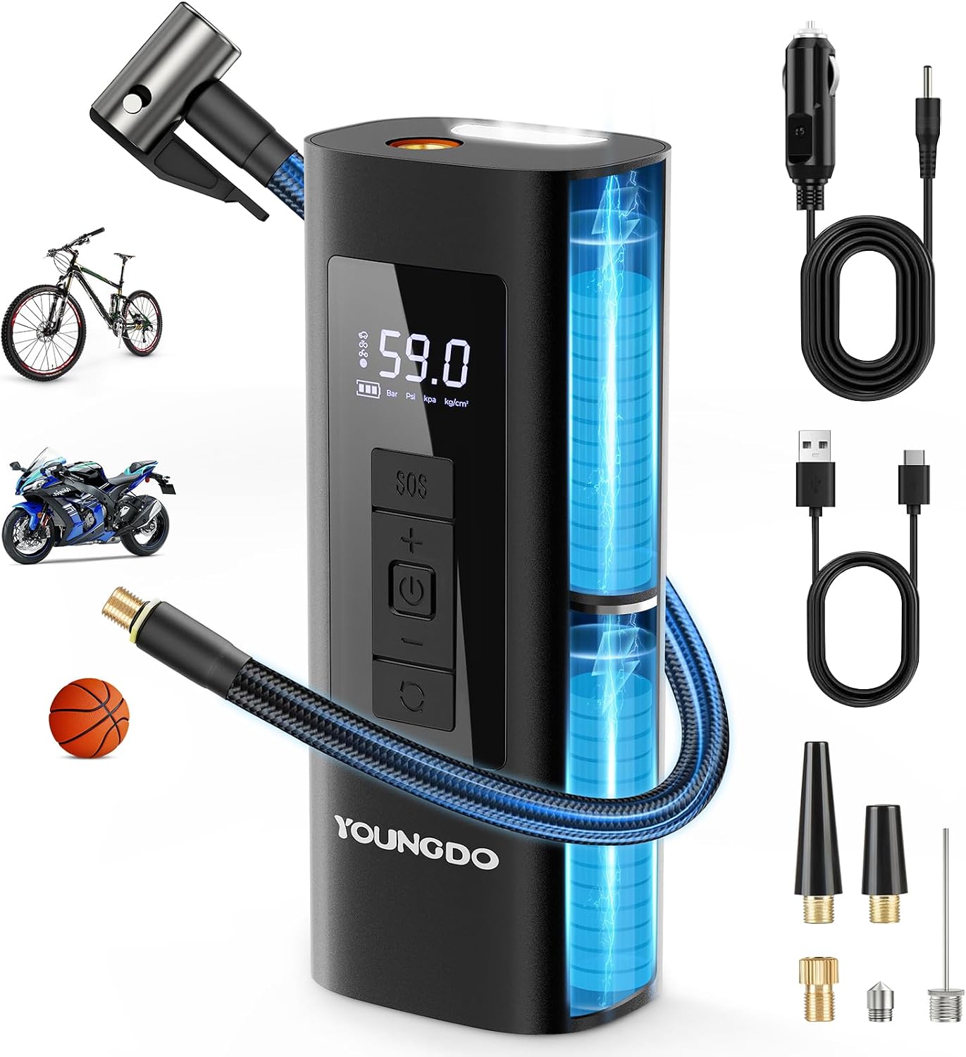Detalle de YOUNGDO Tire Inflator 150 PSI