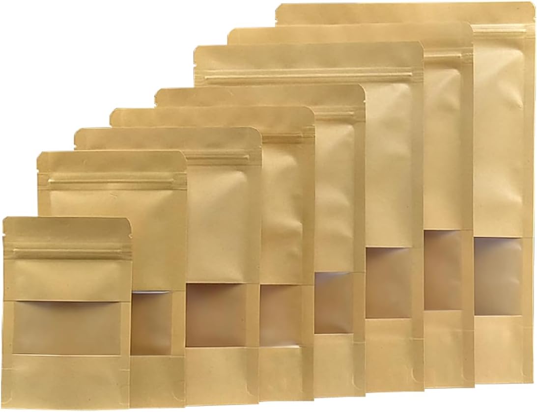 Thumbnail 5 de Poches Kraft Zip 140x220mm 50 pcs 🥐