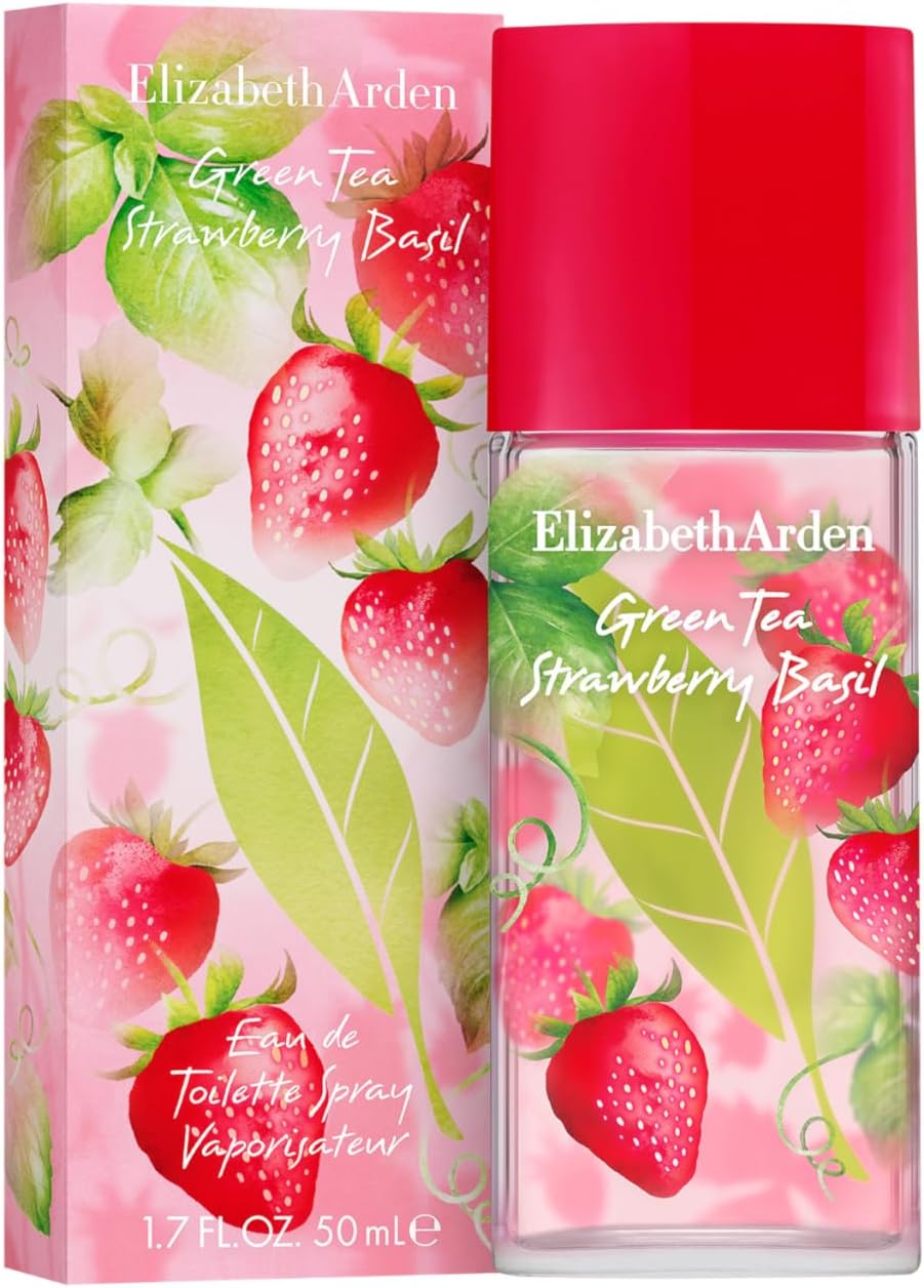 Detalle de Elizabeth Arden Parfum Femme Green Tea Strawberry Basil – Eau de Toilette fraîche et fruitée