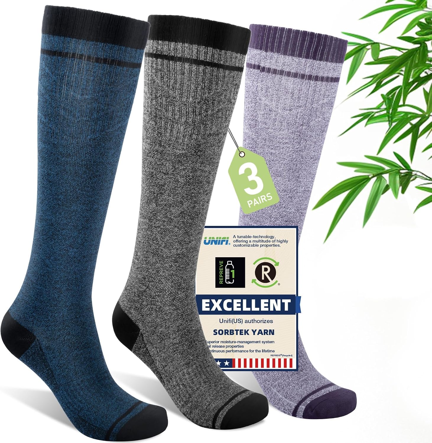 Detalle de Iambamboo Compression Socks 15-20 mmHg