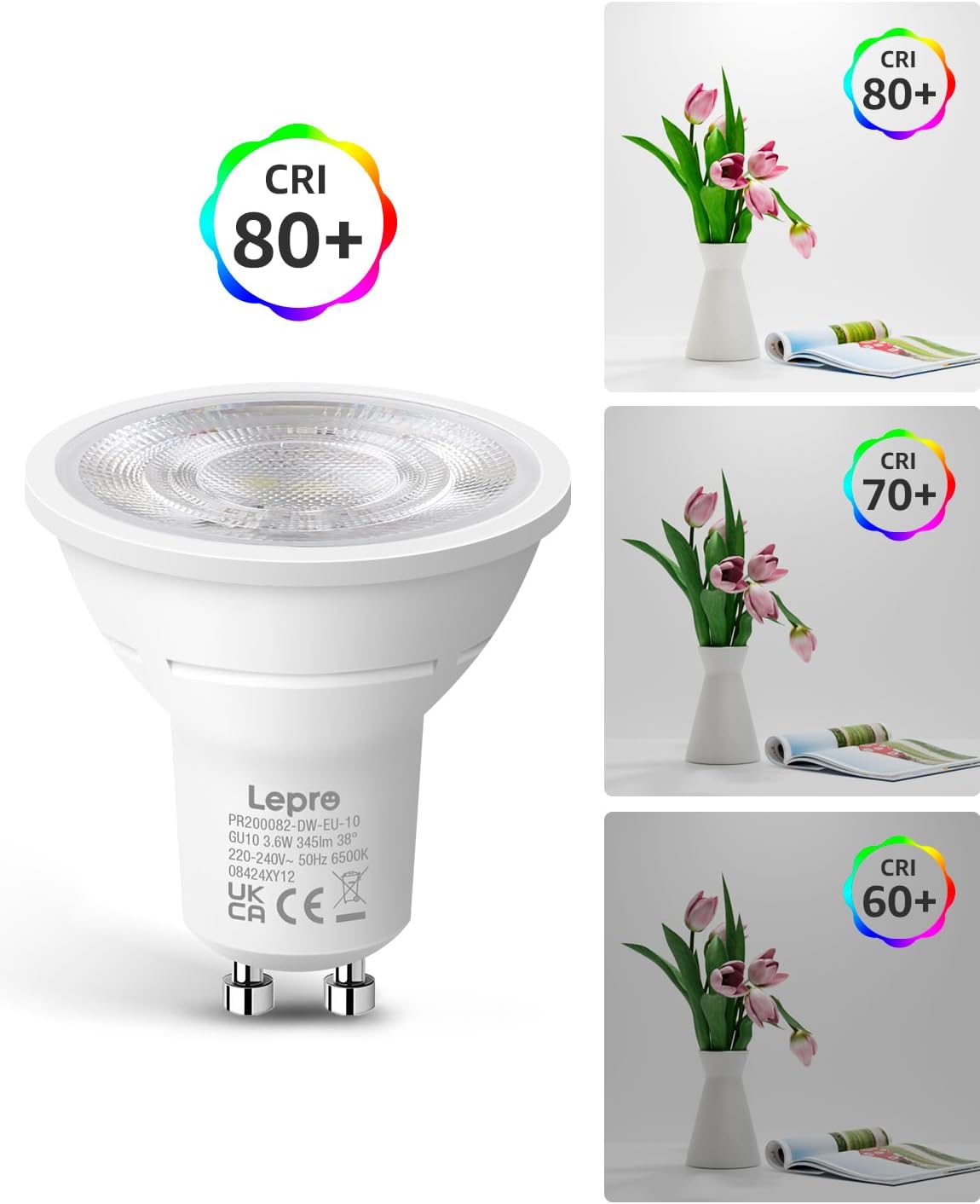 Thumbnail 4 de Lepro GU10 LED Spotlight Bulbs 3.6W
