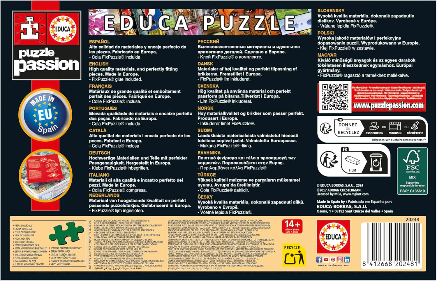 Thumbnail 2 de Educa Le Plus Petit Puzzle du Monde de 1000 pièces – Symboles de l’Europe Miniature (30 x 46 cm, dès 14 ans)