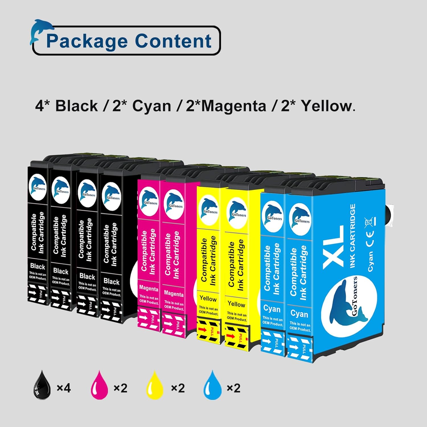 Thumbnail 1 de GoToners 503XL kompatible Multipack für Epson 503 / 503XL Druckerpatronen (10er-Set) für XP-5200 & WF-2960