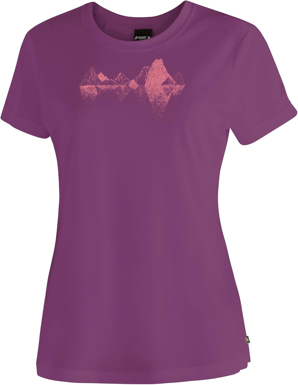 Detalle de Maier Sports Tilia Pique W T-Shirt Femme (Lot de 1) – Tissu frais et recyclage facilité