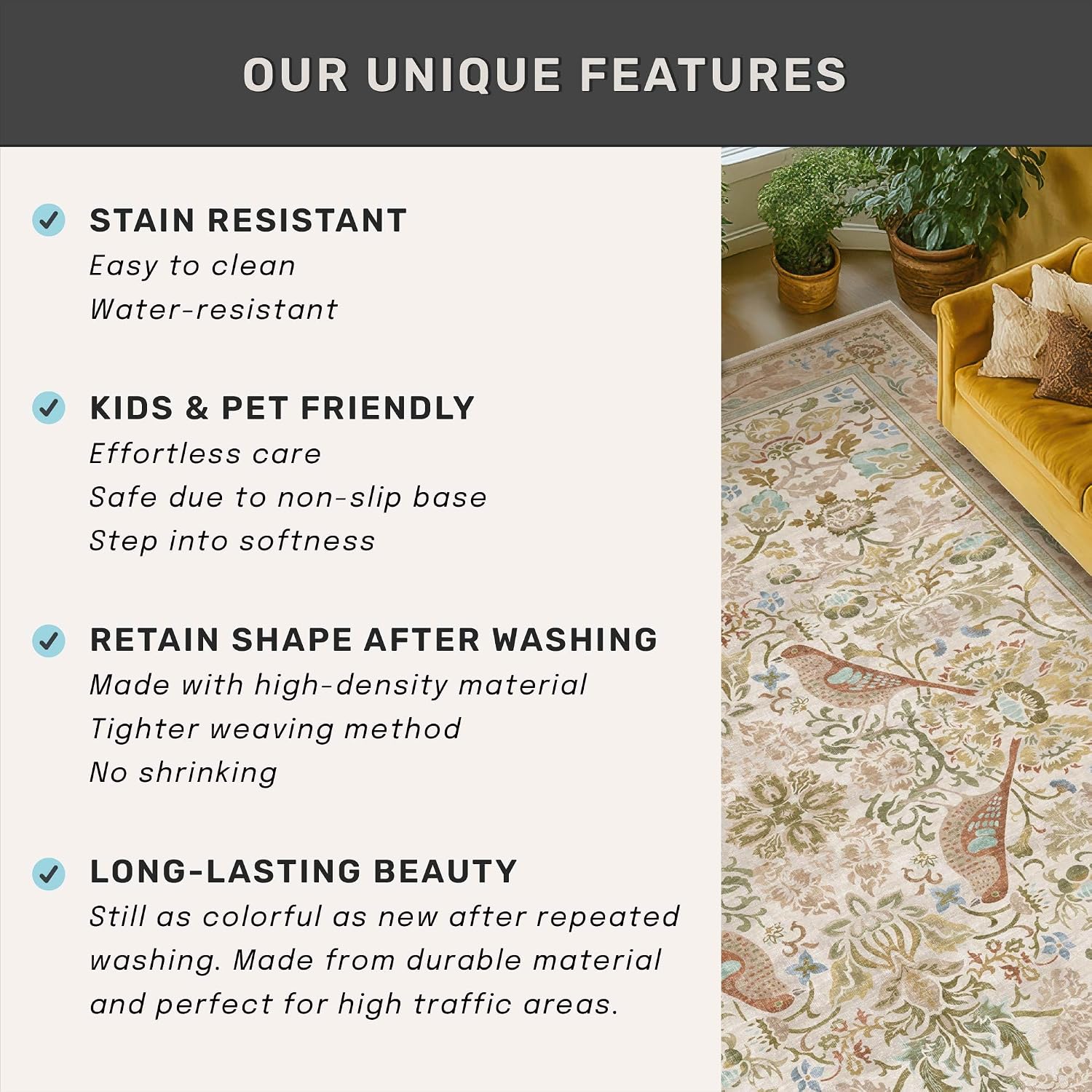 Detalle 2 de Indoor Entryway Rug 3x4