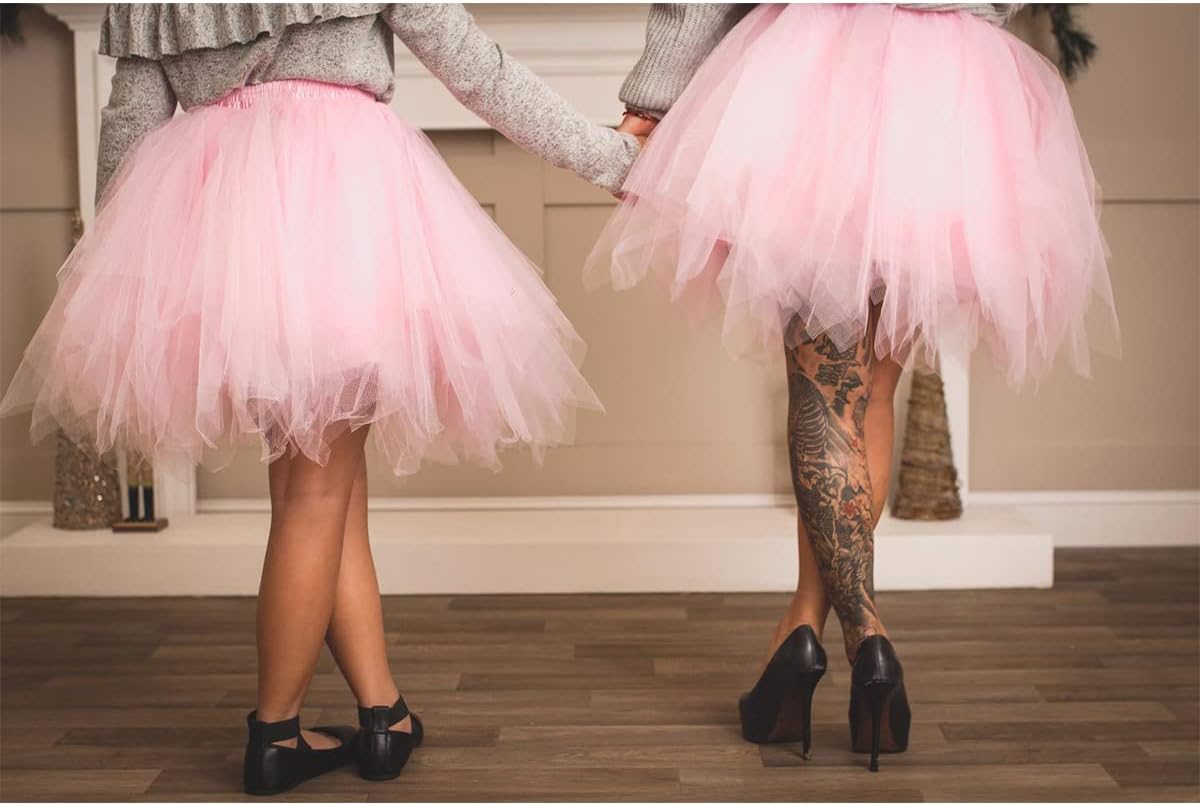 Detalle 2 de Dressever Damen Tüllrock 50er Petticoat