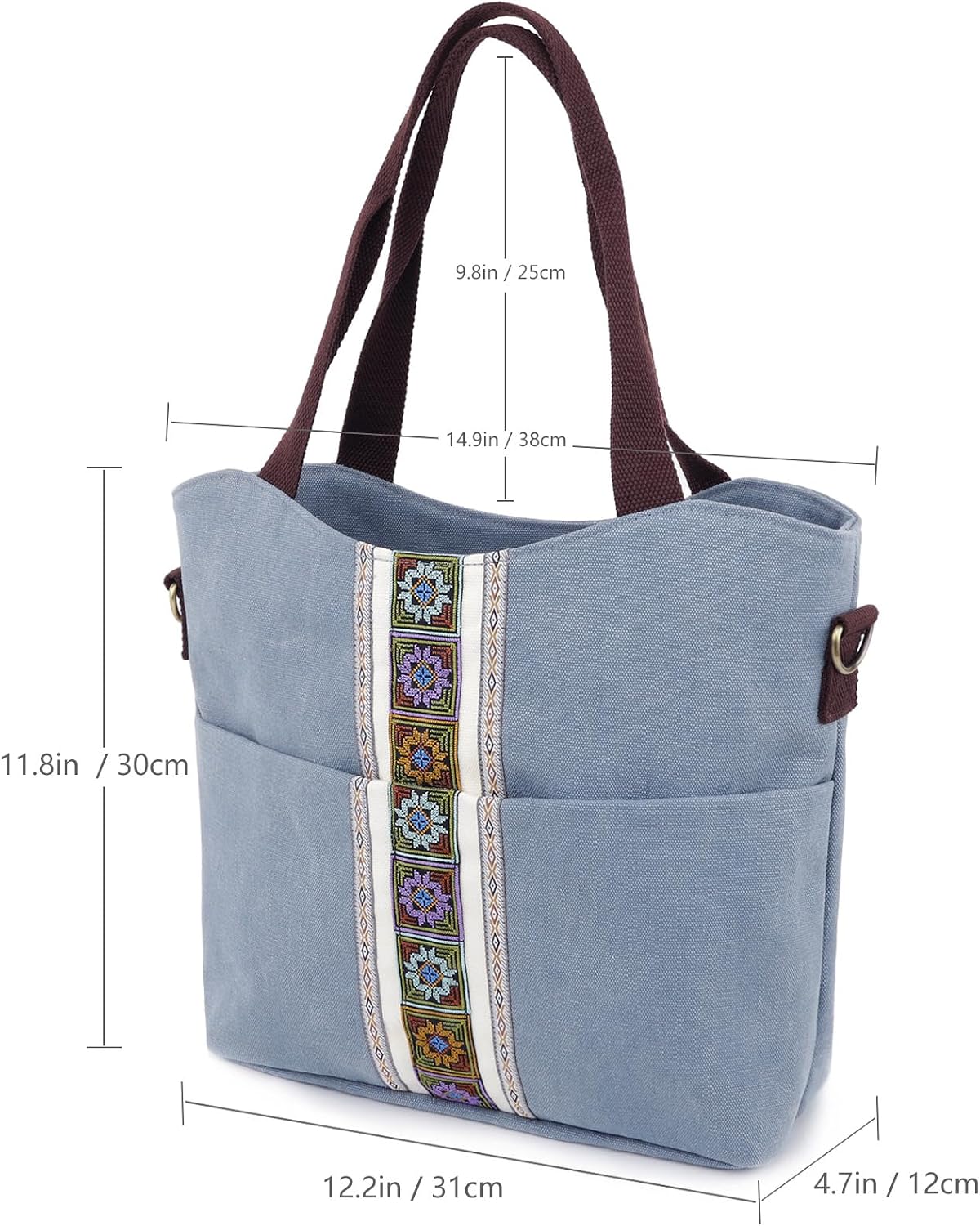 Detalle de SILKAREA Canvas Tote Bag 16oz Cotton