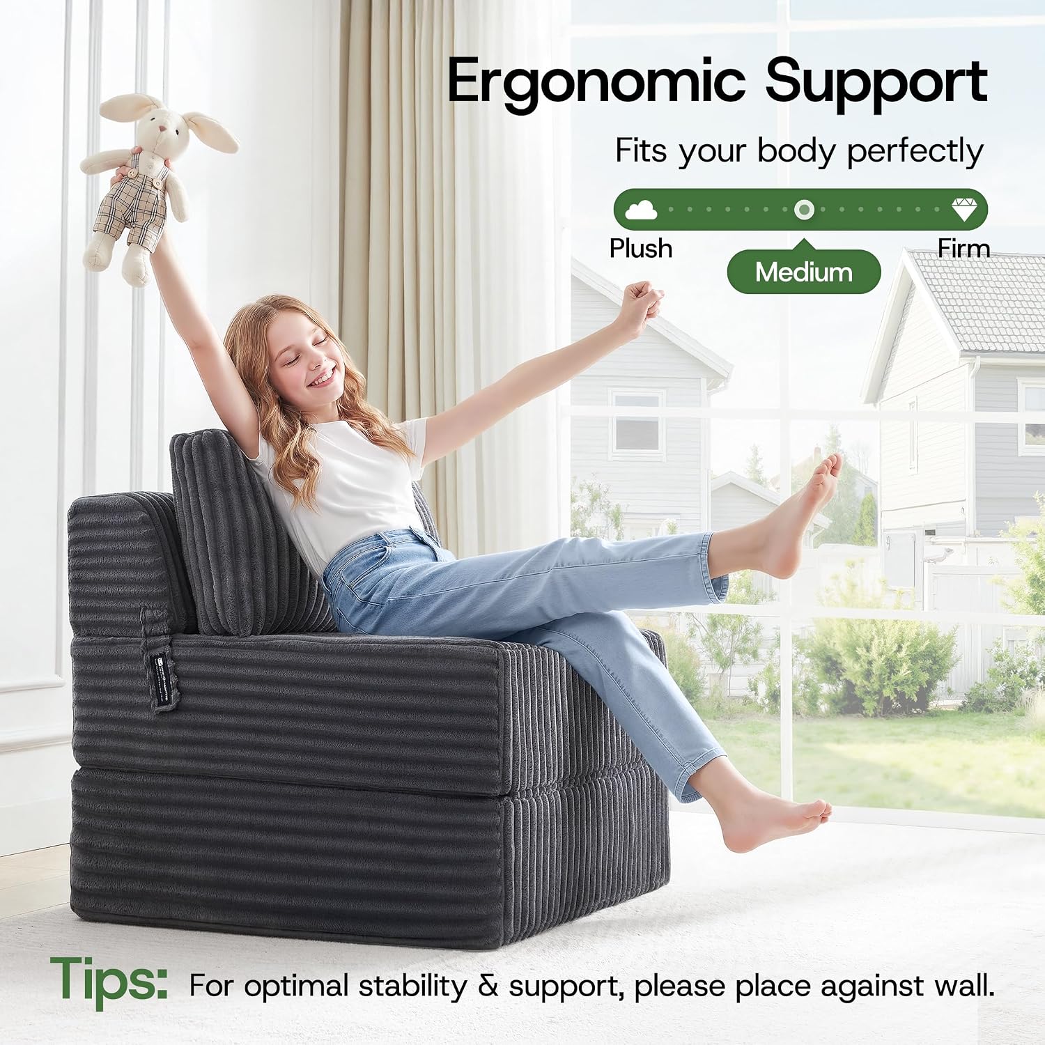 Detalle de MEGAYES Folding Sofa Bed Single