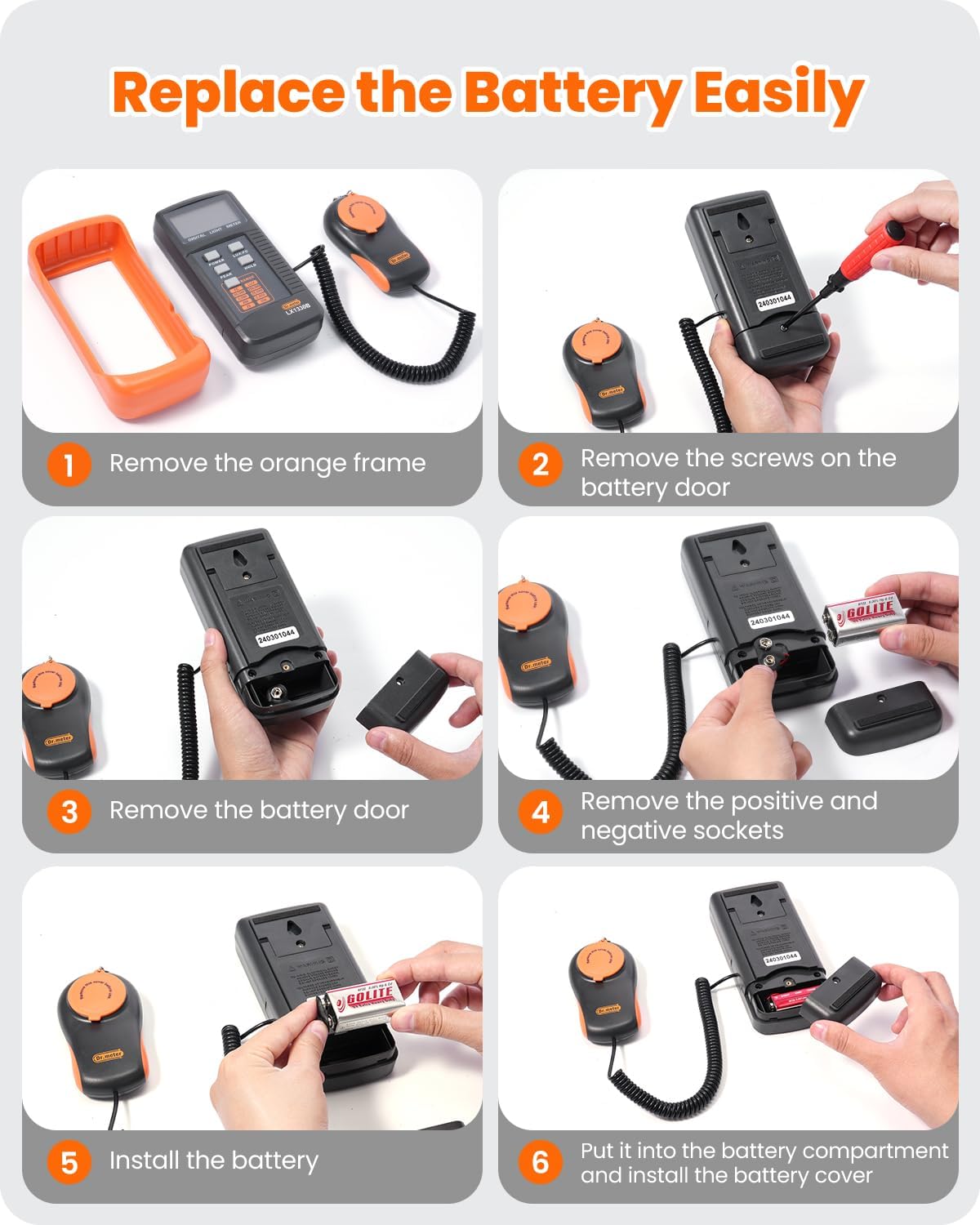 Thumbnail 4 de Dr.meter LX1330B Luxmeter 0-200.000