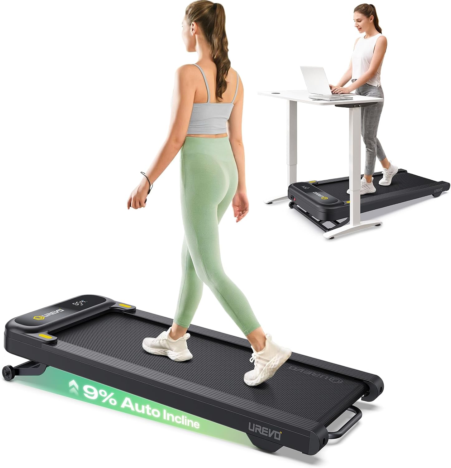 Detalle de UREVO Smart Walking Pad 2,5 PS Laufband