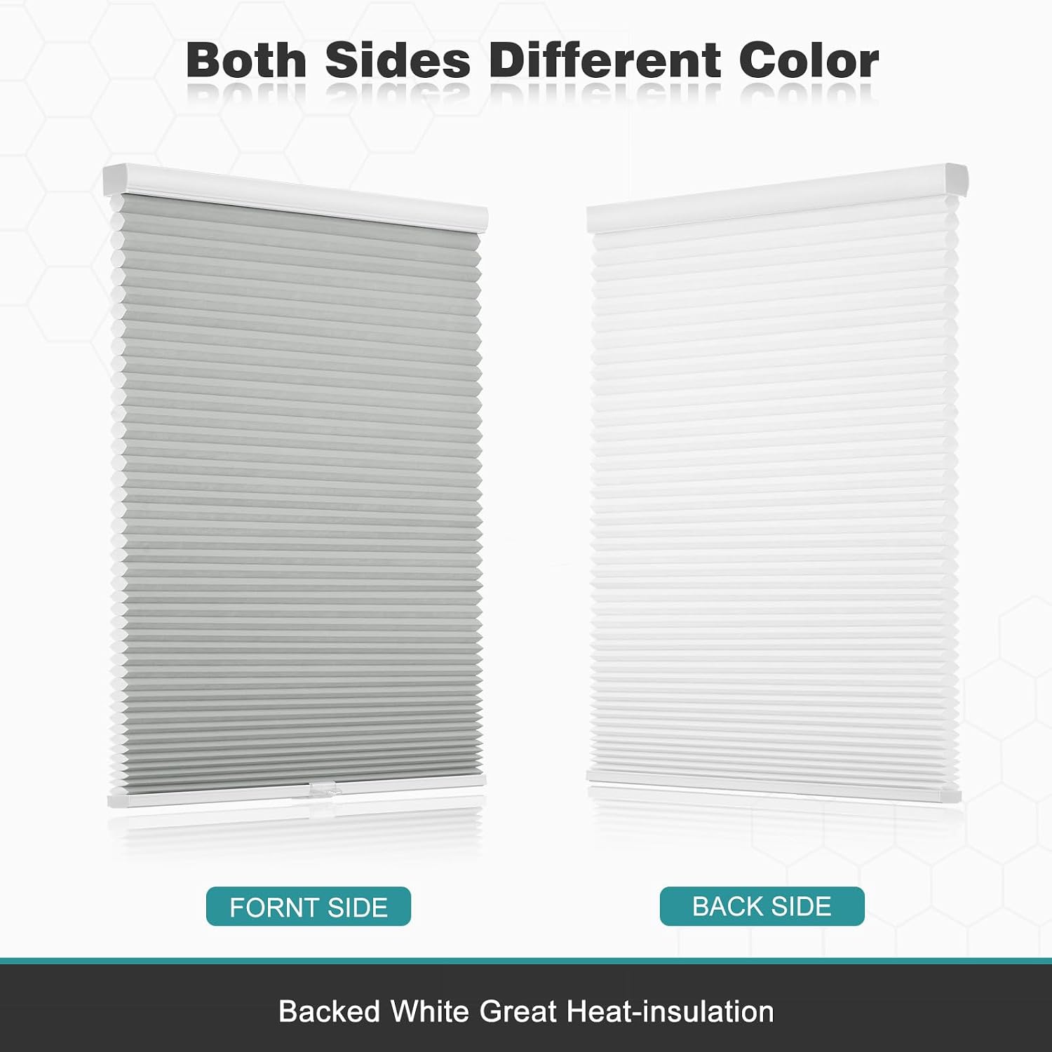 Thumbnail 5 de Changshade Shade Cordless Cellular Window Shade, Gray, 32" x 48