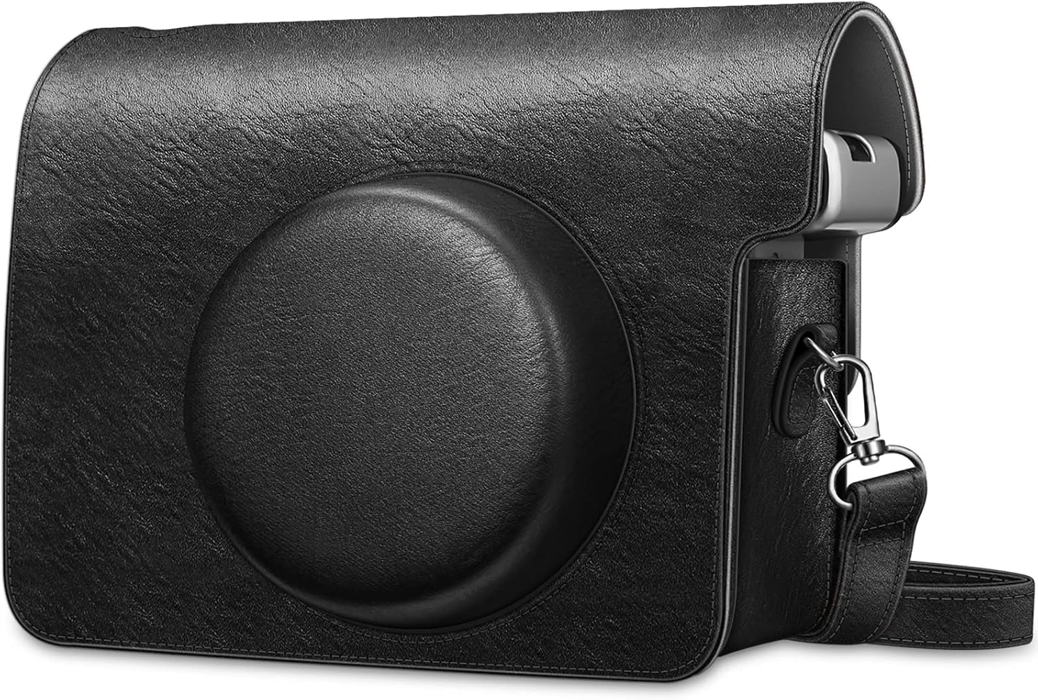 Detalle de FINTIE Schutzhülle für Fujifilm instax Wide 300 – Premium Kunstleder Tasche mit abnehmbarer Tragegurt