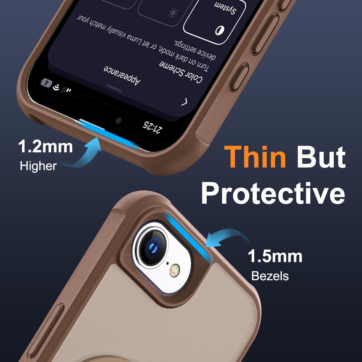 Detalle 2 de SKYLMW iPhone 16E Case with Invisible Magnetic Ring Stand and Military-Grade Protection