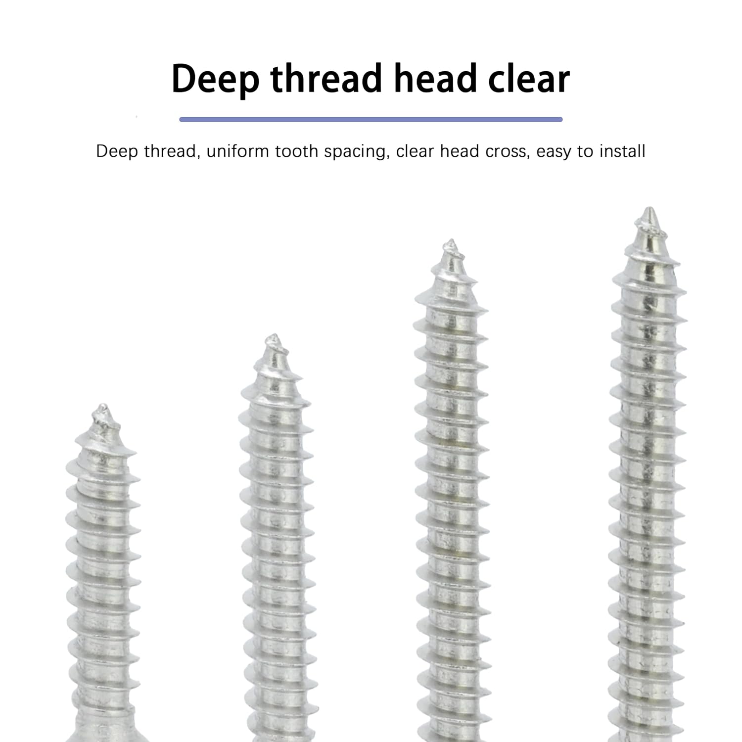 Thumbnail 3 de INDPROD #8x3/4 Wood Screws, 304 Stainless Steel, Phillips Pan Head, 120-Pack