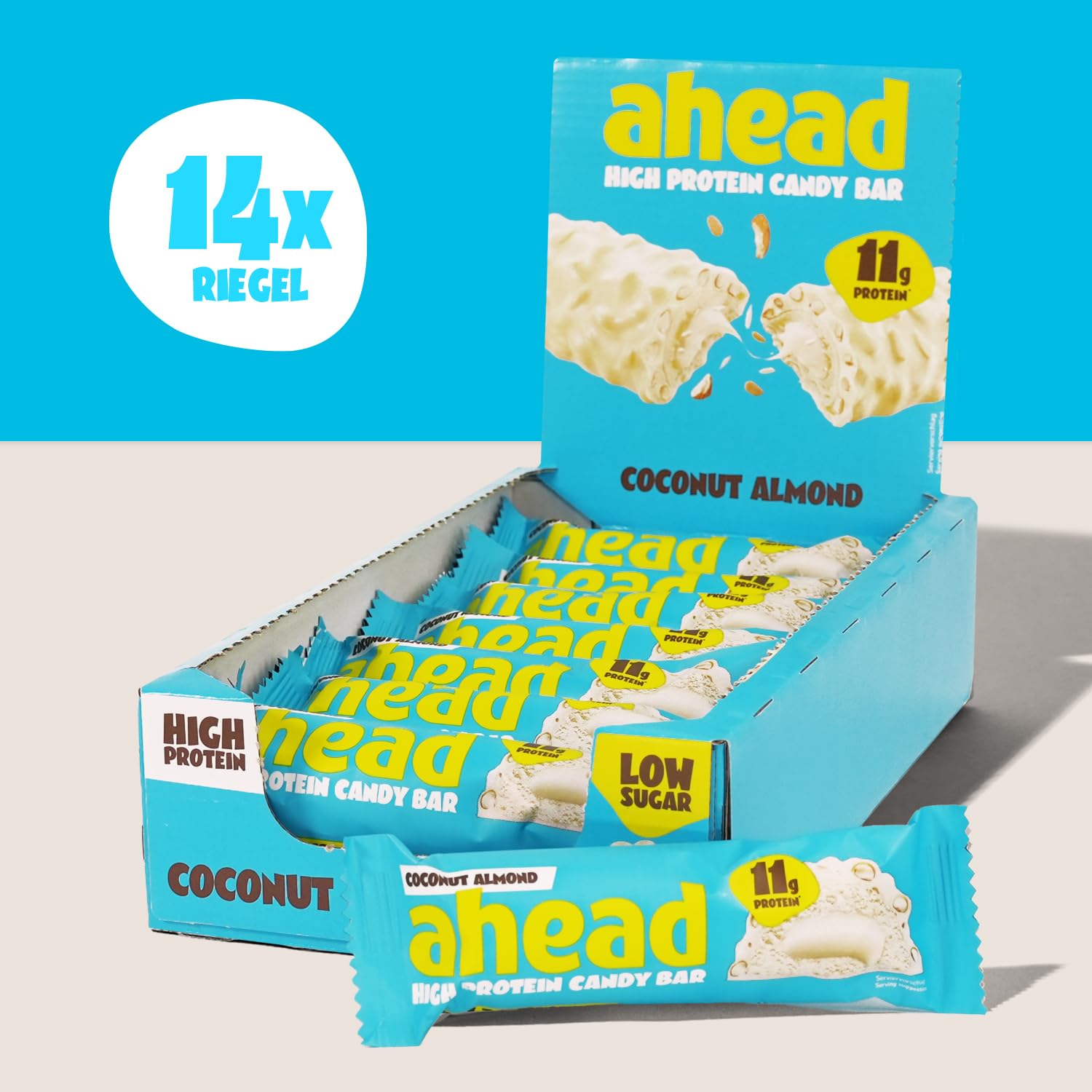 Detalle 2 de ahead Protein Riegel Coconut Almond 11g Protein