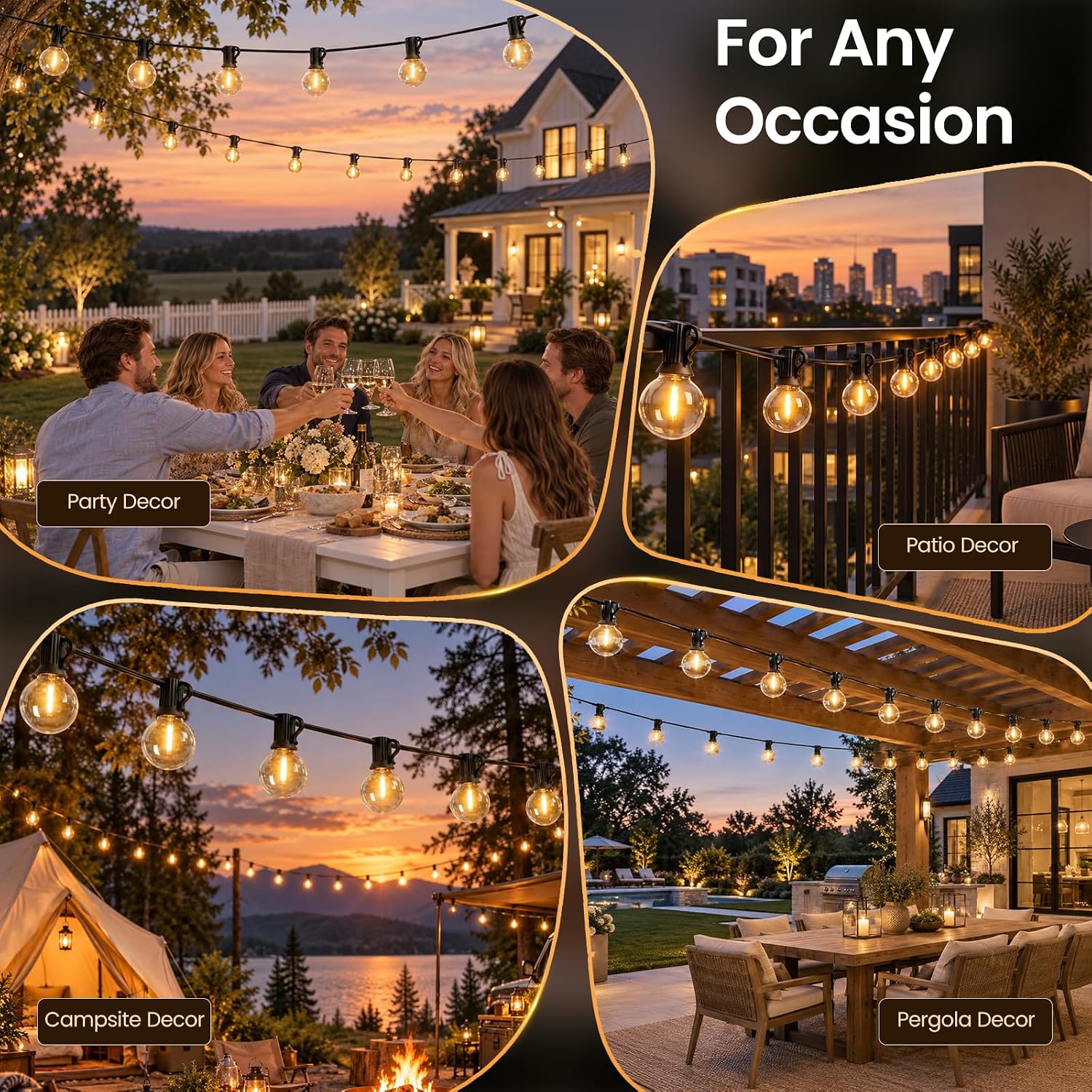Detalle 2 de RTTY Outdoor String Lights 25 ft