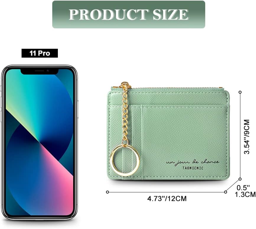 Detalle de Gadom Ladies Purse: RFID-Blocking Wallet with 8 Card Slots and Zipper Coin Pocket