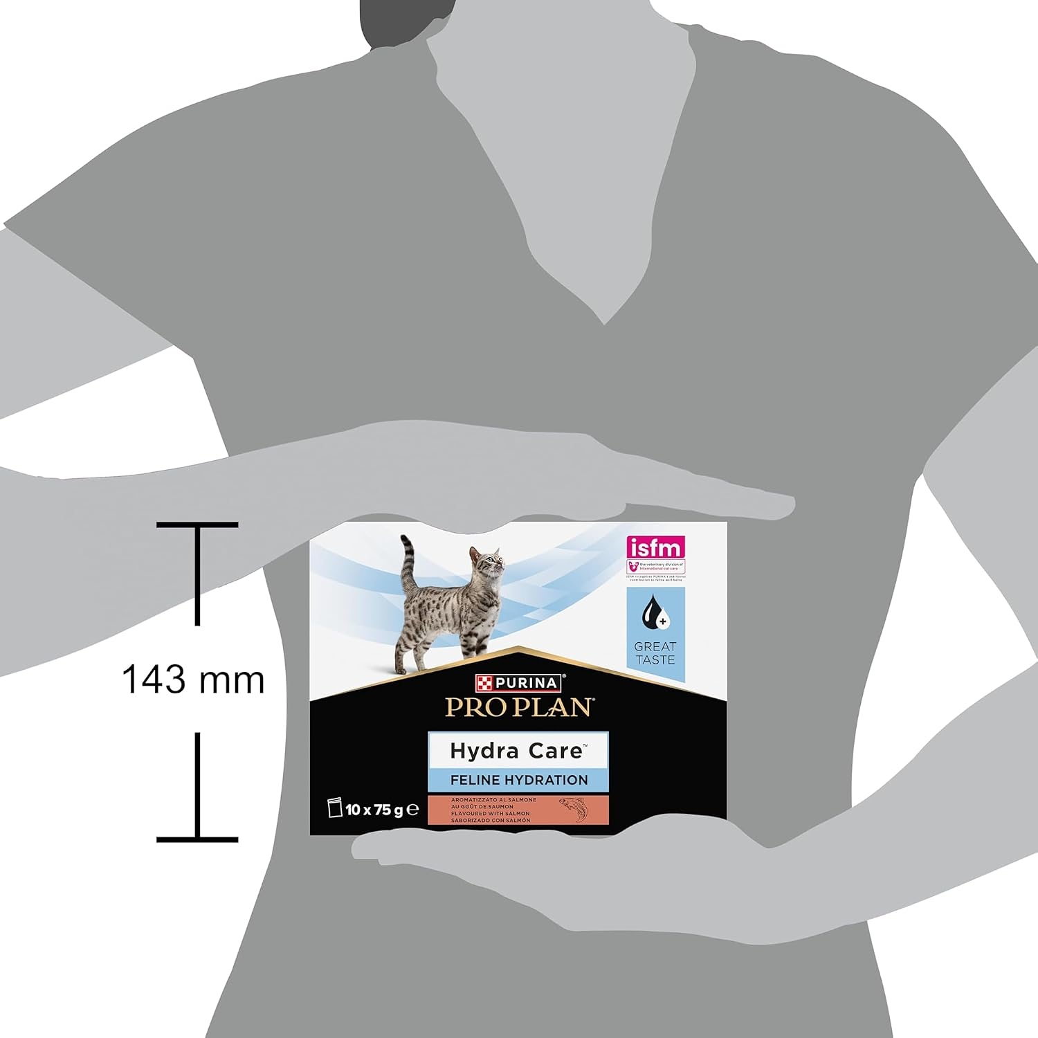 Detalle 2 de PRO PLAN Vet Feline HYDRACARE SALMON 10x75 g