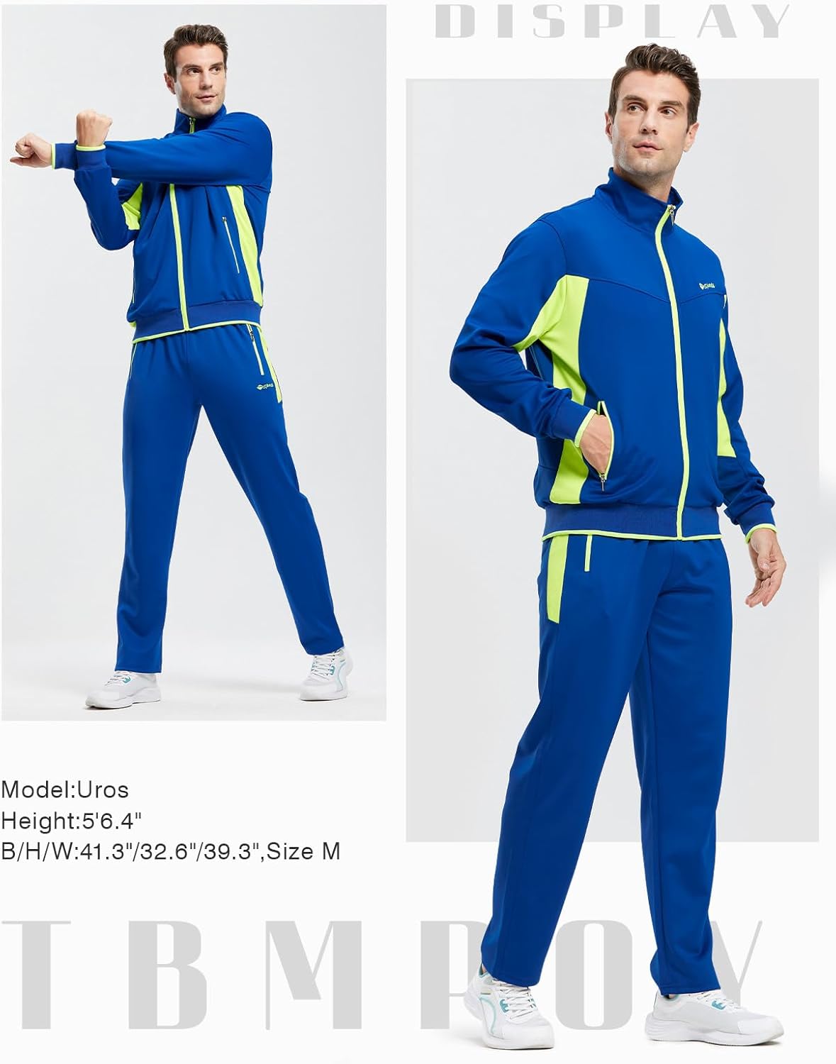 Thumbnail 6 de TBMPOY Men's Tracksuits: Lightweight 2-Piece Sweat Set for All-Season Comfort