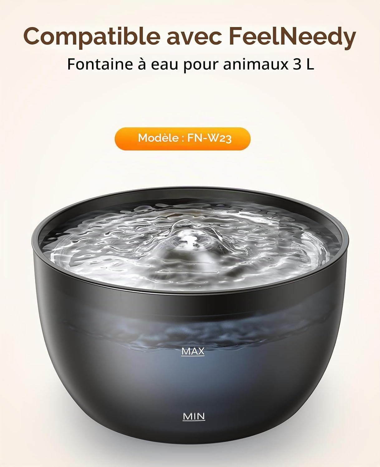 Detalle 2 de FEELNEEDY Pack de 6 Filtres à Triple Action pour Fontaine à Eau Chats 3L – FN-W23
