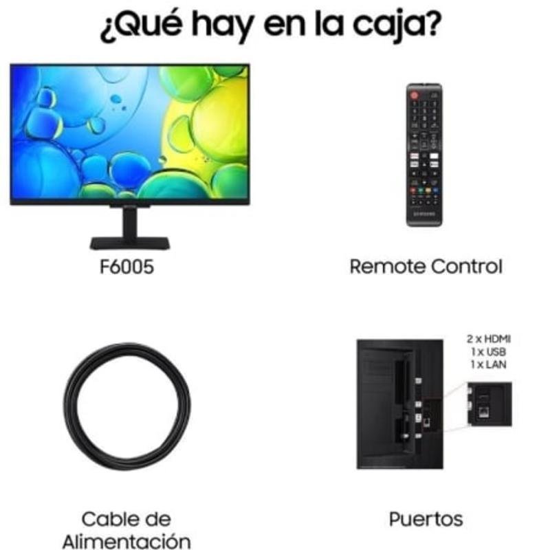 Detalle 2 de Samsung TV LED TU24F6005FK 24" Full HD 60 Hz: inteligente, compacto y apto para espacios pequeños
