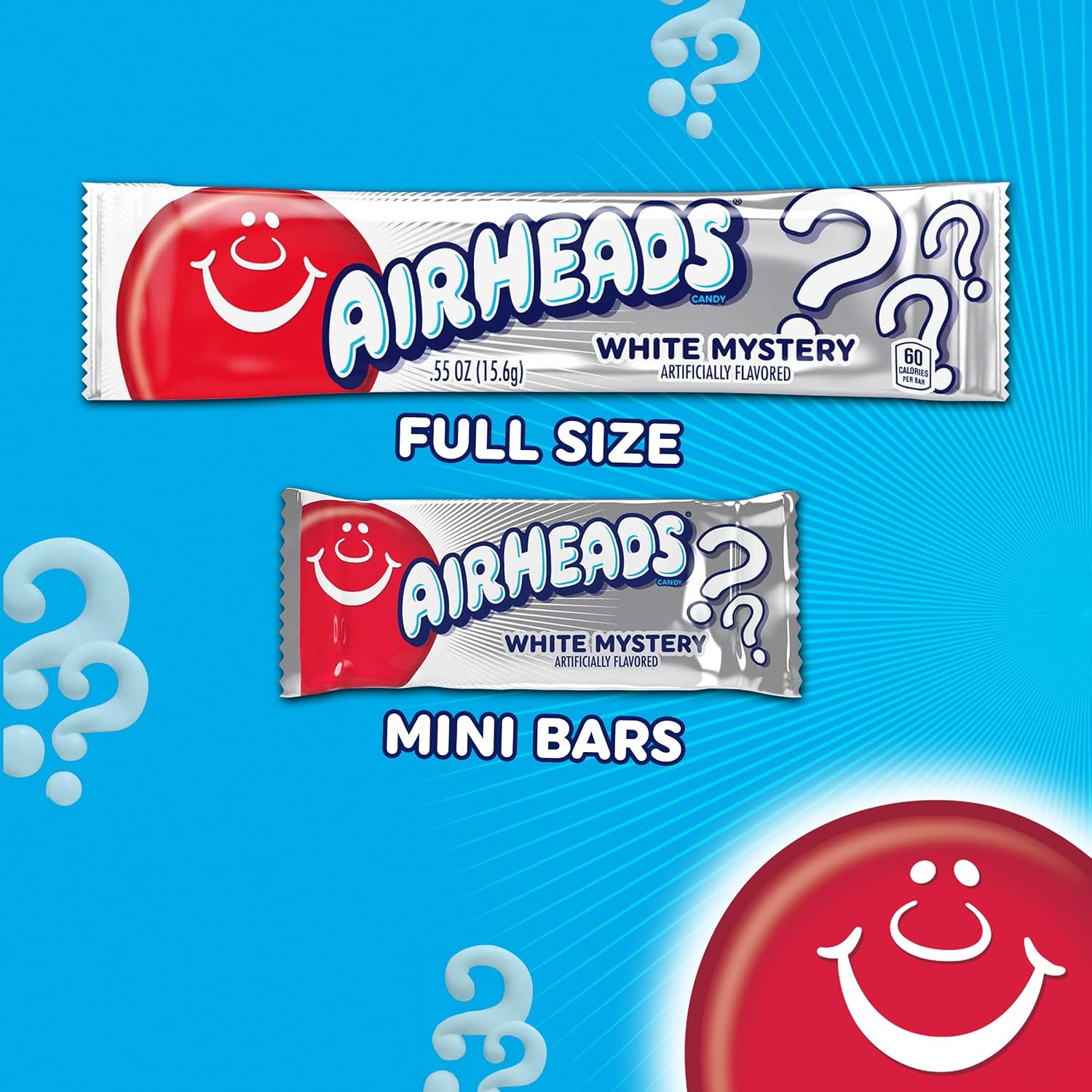 Detalle 2 de Airheads Justchee Mini Taffy Candy Bars, 5 lb Variety Pack