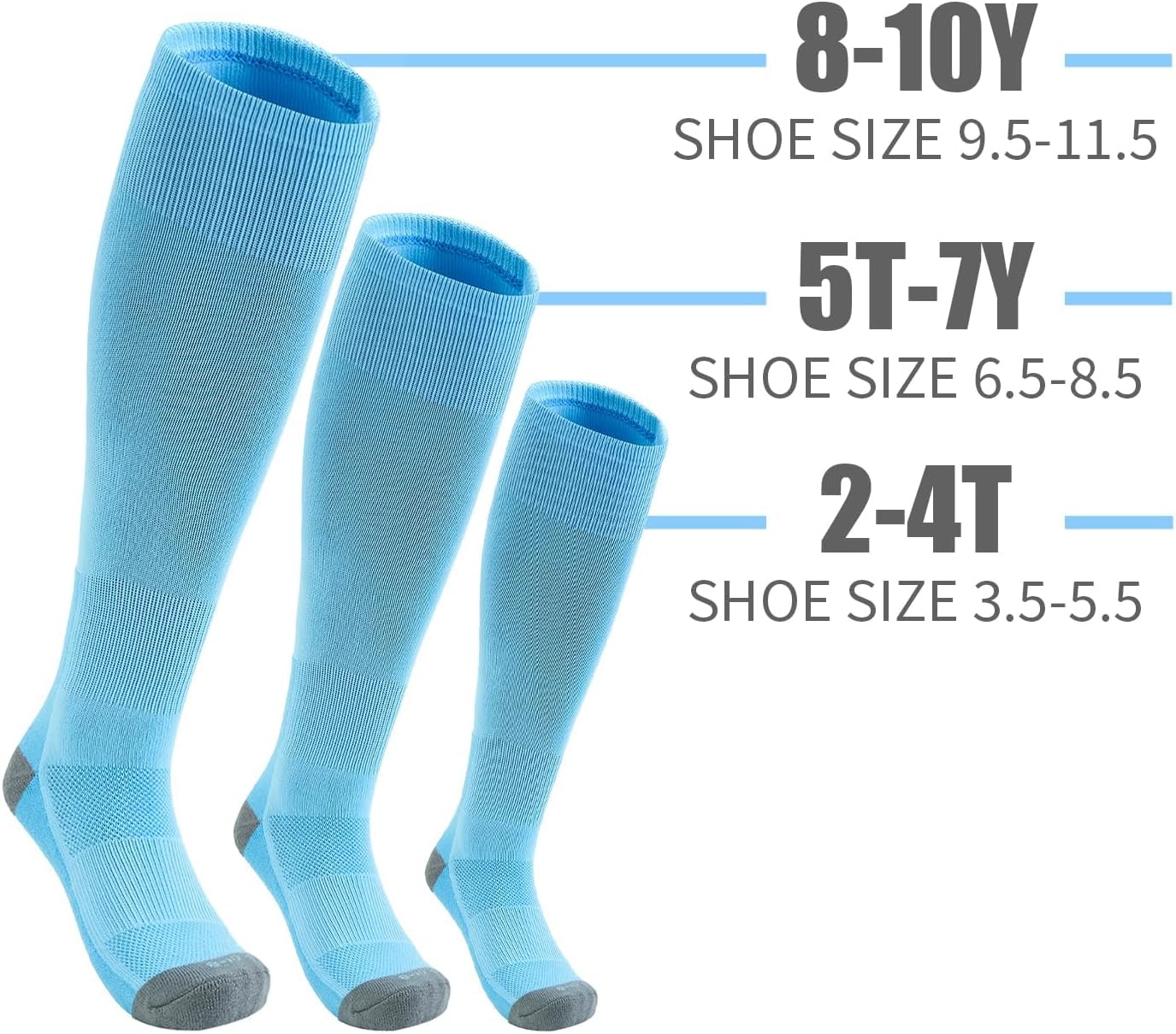 Thumbnail 1 de QBK Youth Baseball Socks & Belt Combo Set for Kids (Ages 2–16) — Softball/Tee Ball Accessories
